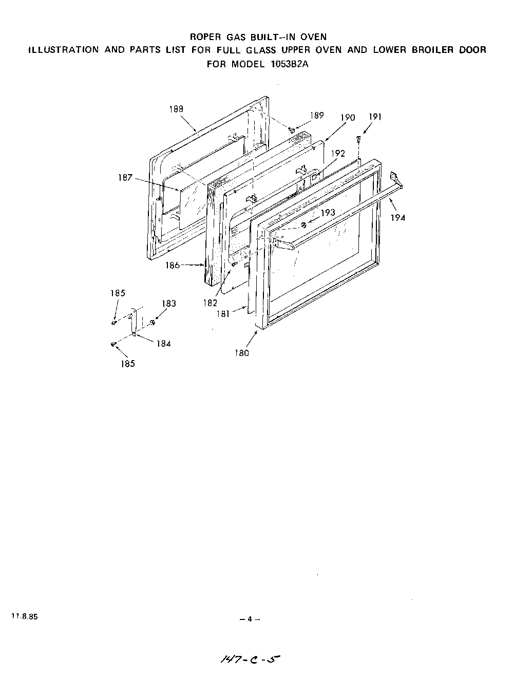 03 - FULL GLASS UPPER OVEN AND LOWER BRO