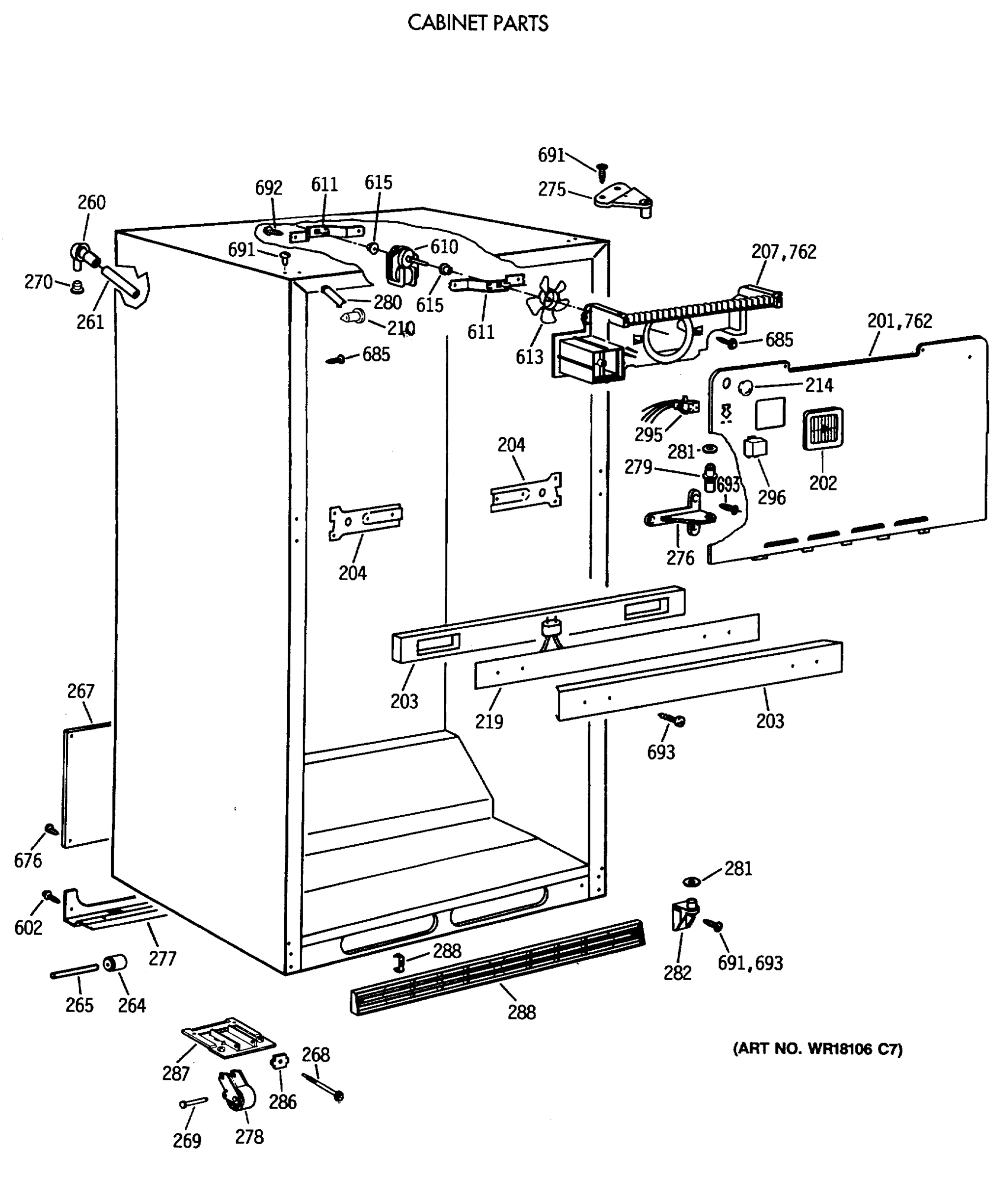 CABINET PARTS