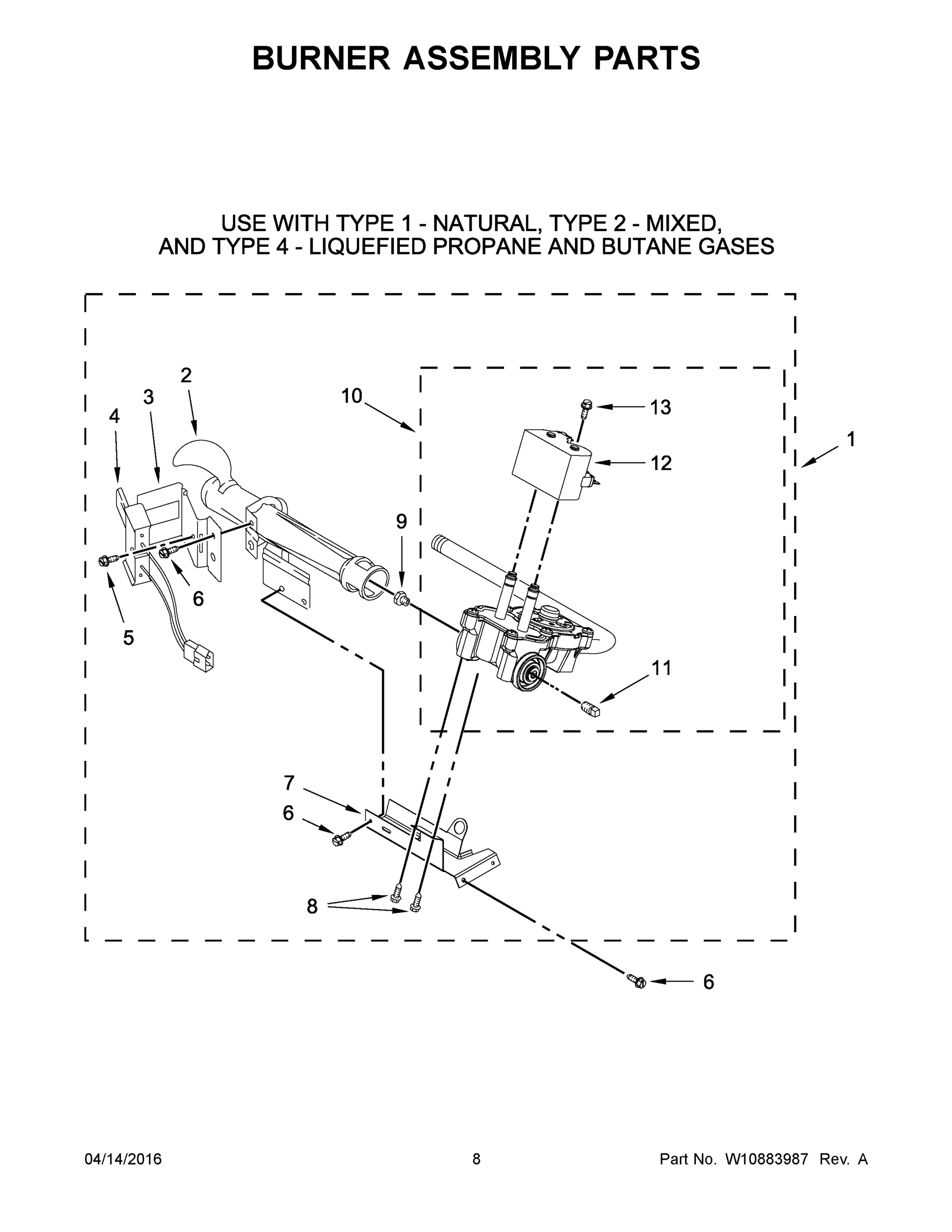 05 - BURNER ASSEMBLY PARTS