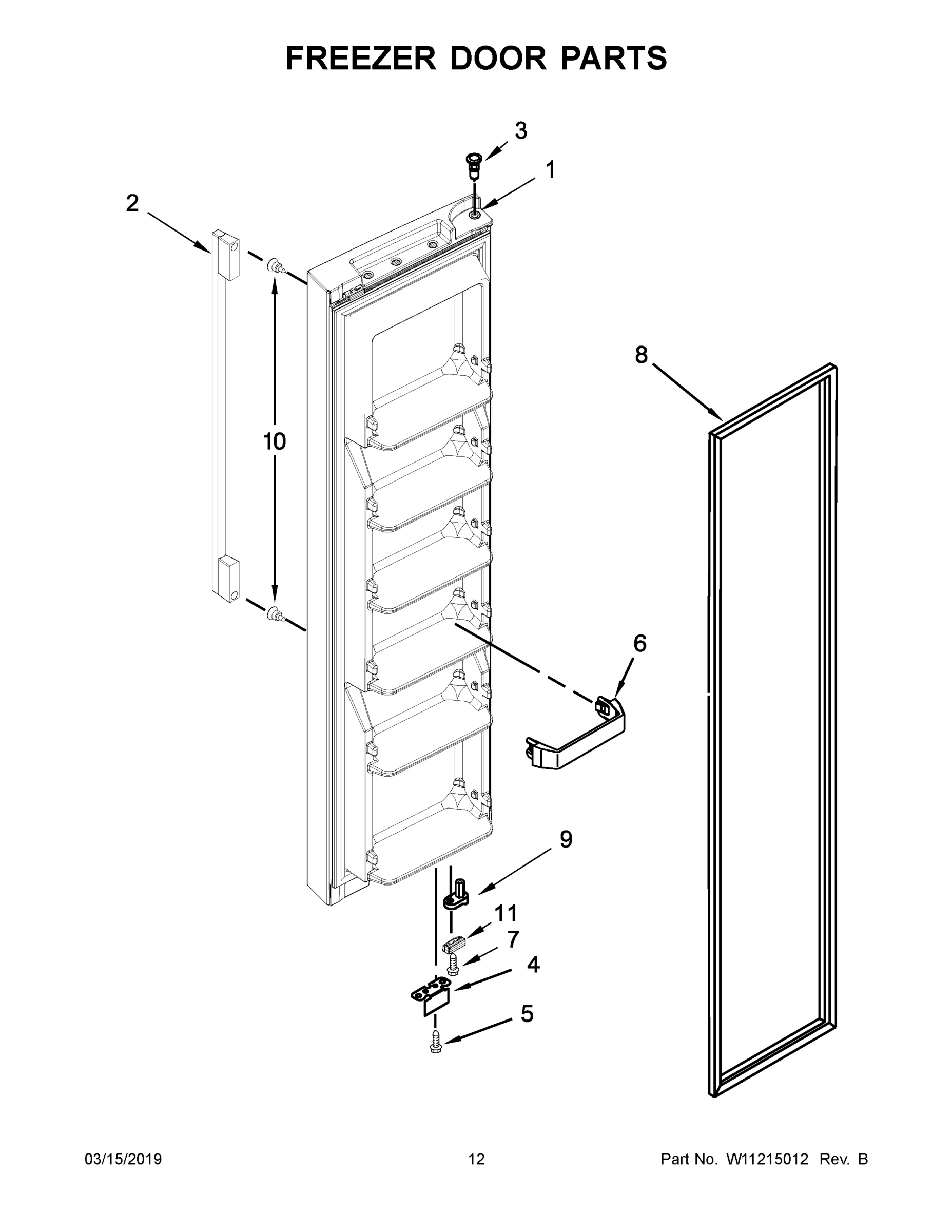 07 - FREEZER DOOR PARTS