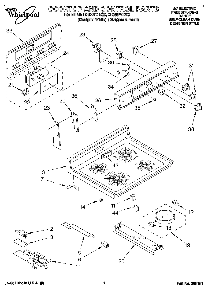 01 - COOKTOP AND CONTROL