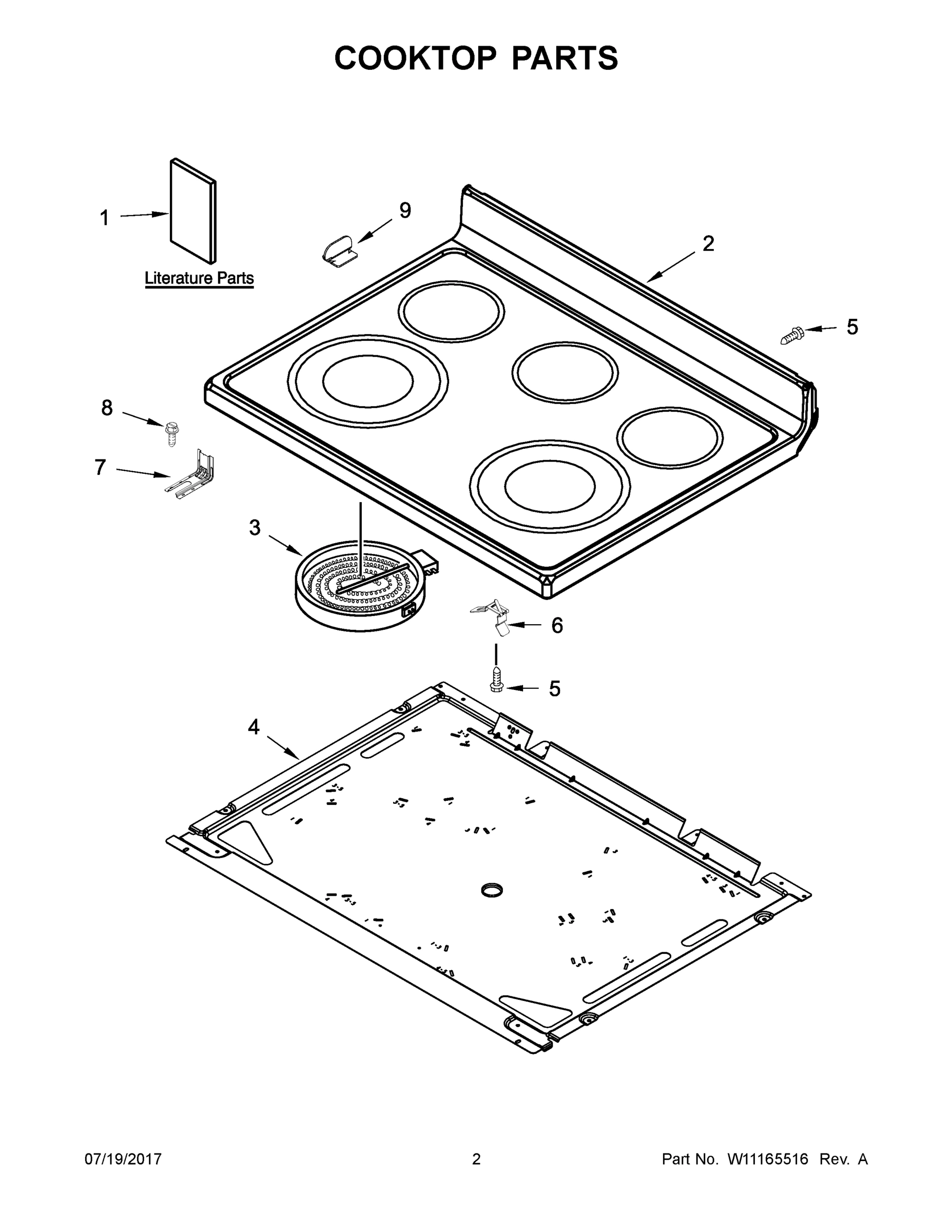 02 - COOKTOP PARTS
