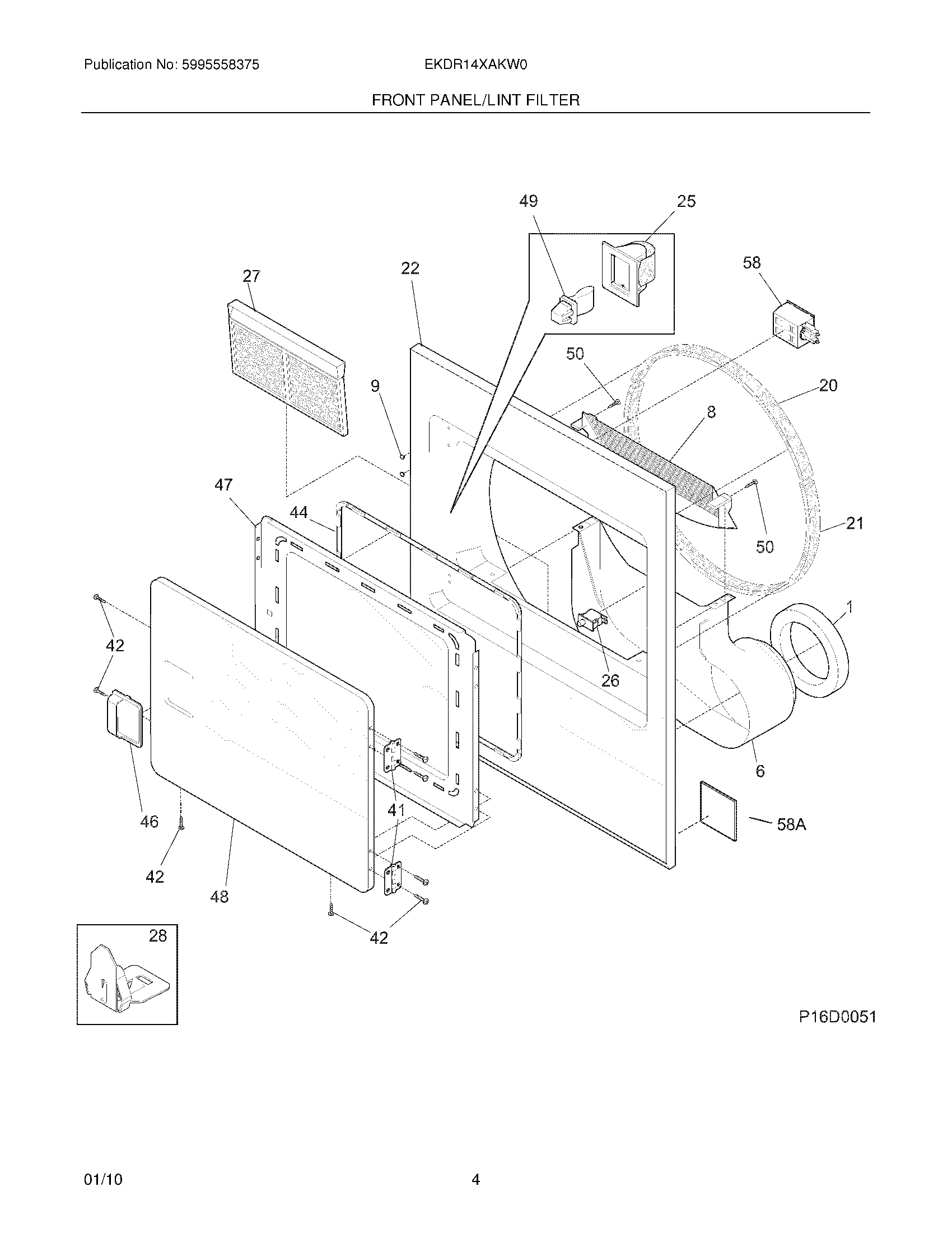 05 - FRONT PANEL/LINT FILTER