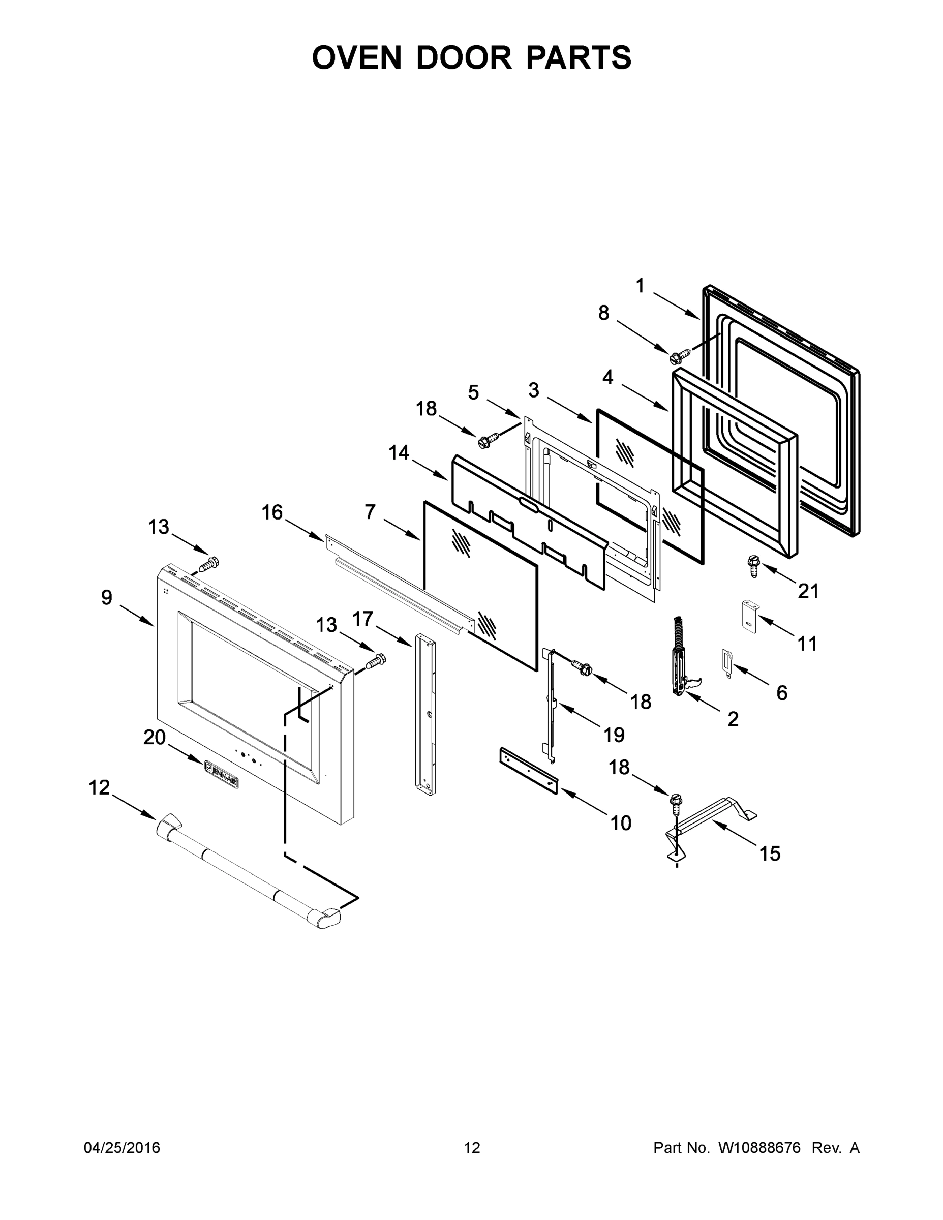 07 - OVEN DOOR PARTS