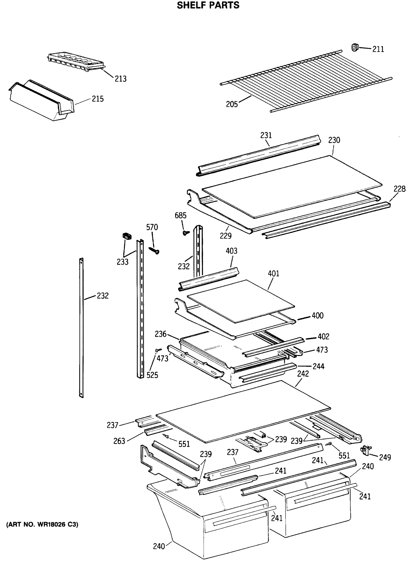 SHELF PARTS
