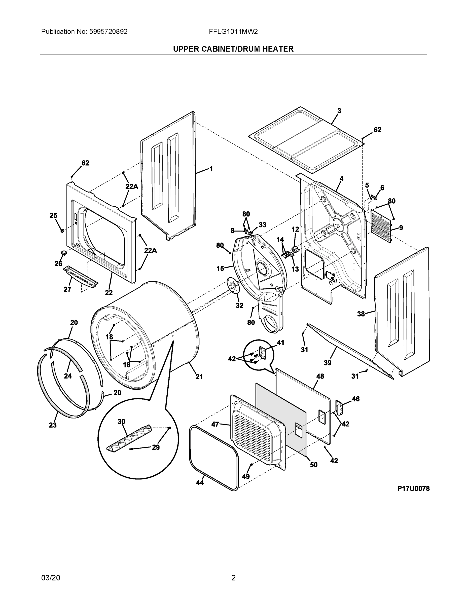 02 - UPPER CABINET/DRUM HEATER