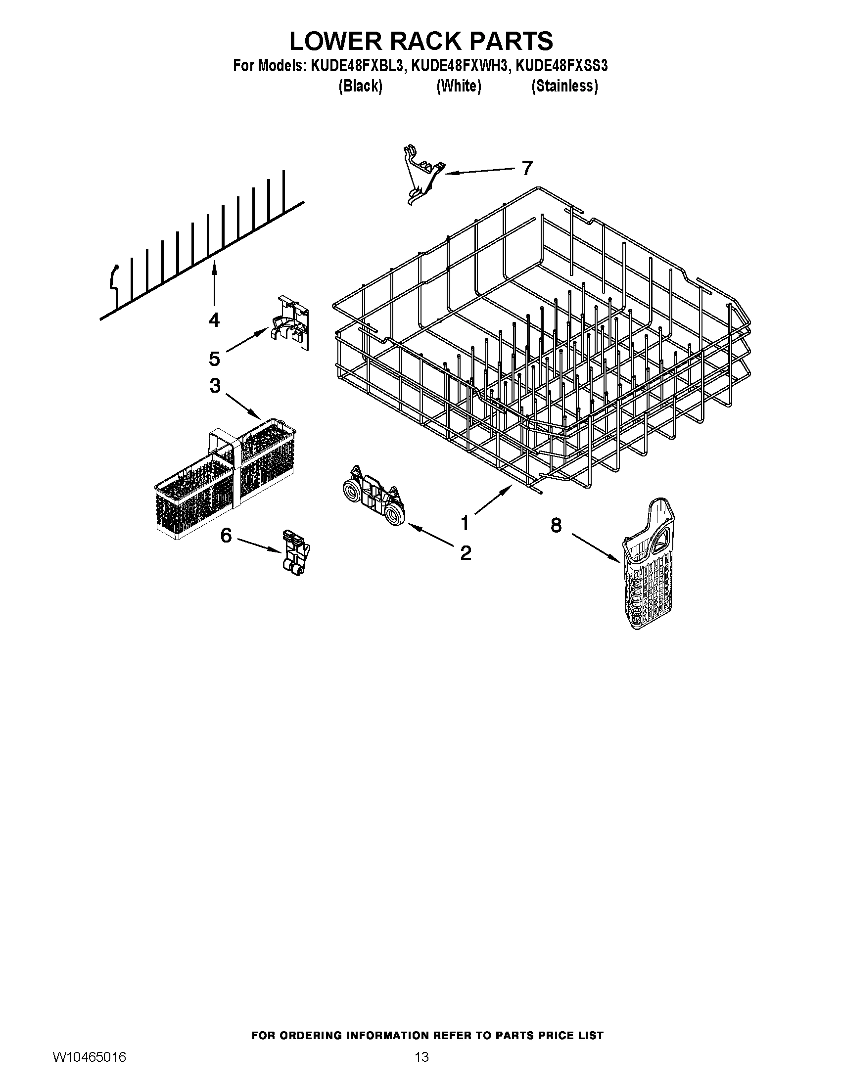 10 - LOWER RACK PARTS