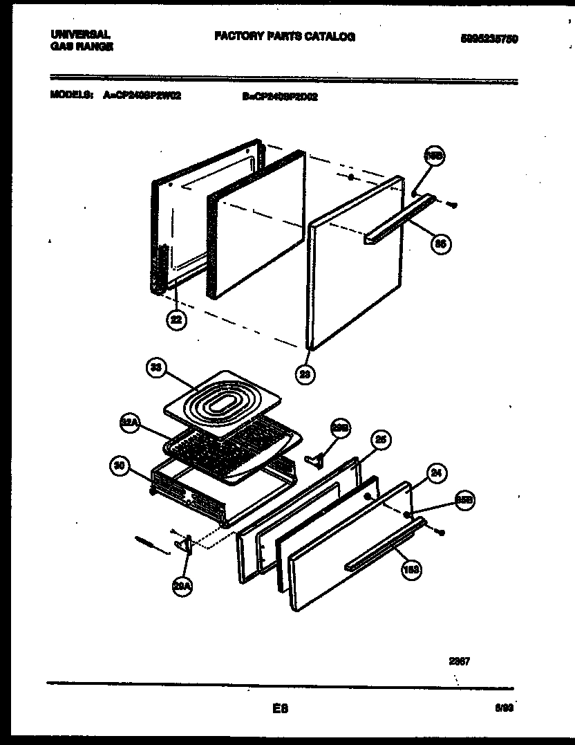 03 - DOOR AND BROILER DRAWER PARTS