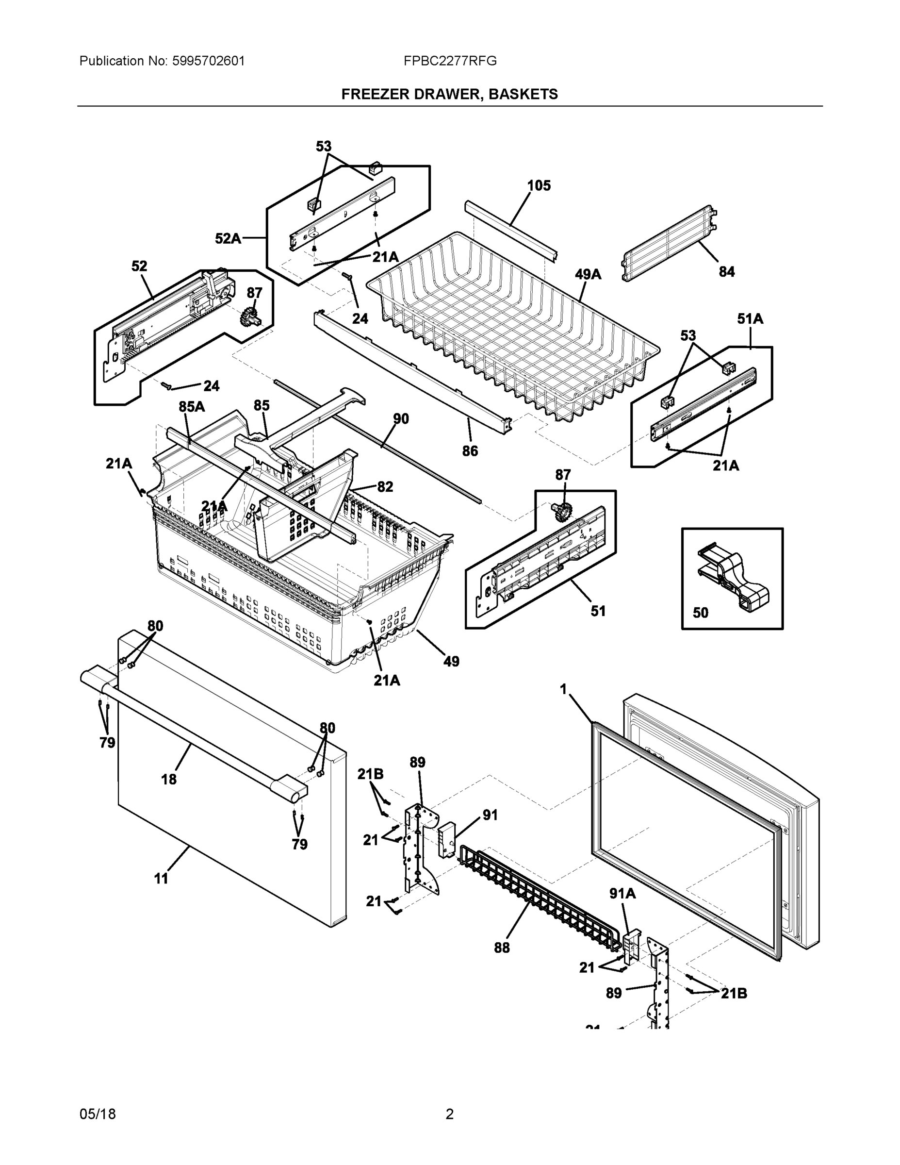 02 - FREEZER DRAWER, BASKETS