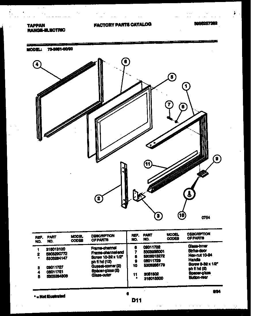 05 - UPPER OVEN DOOR PARTS