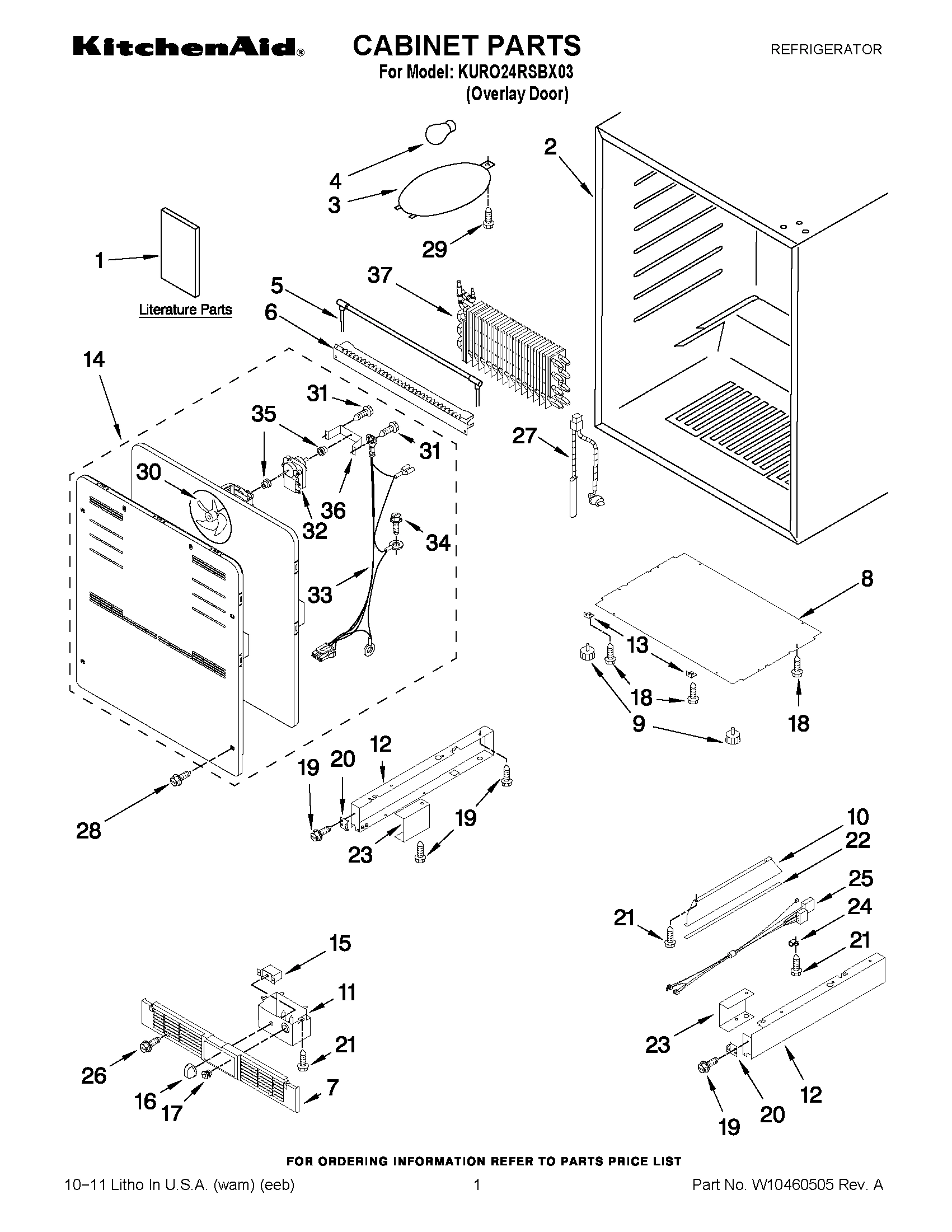 01 - CABINET PARTS