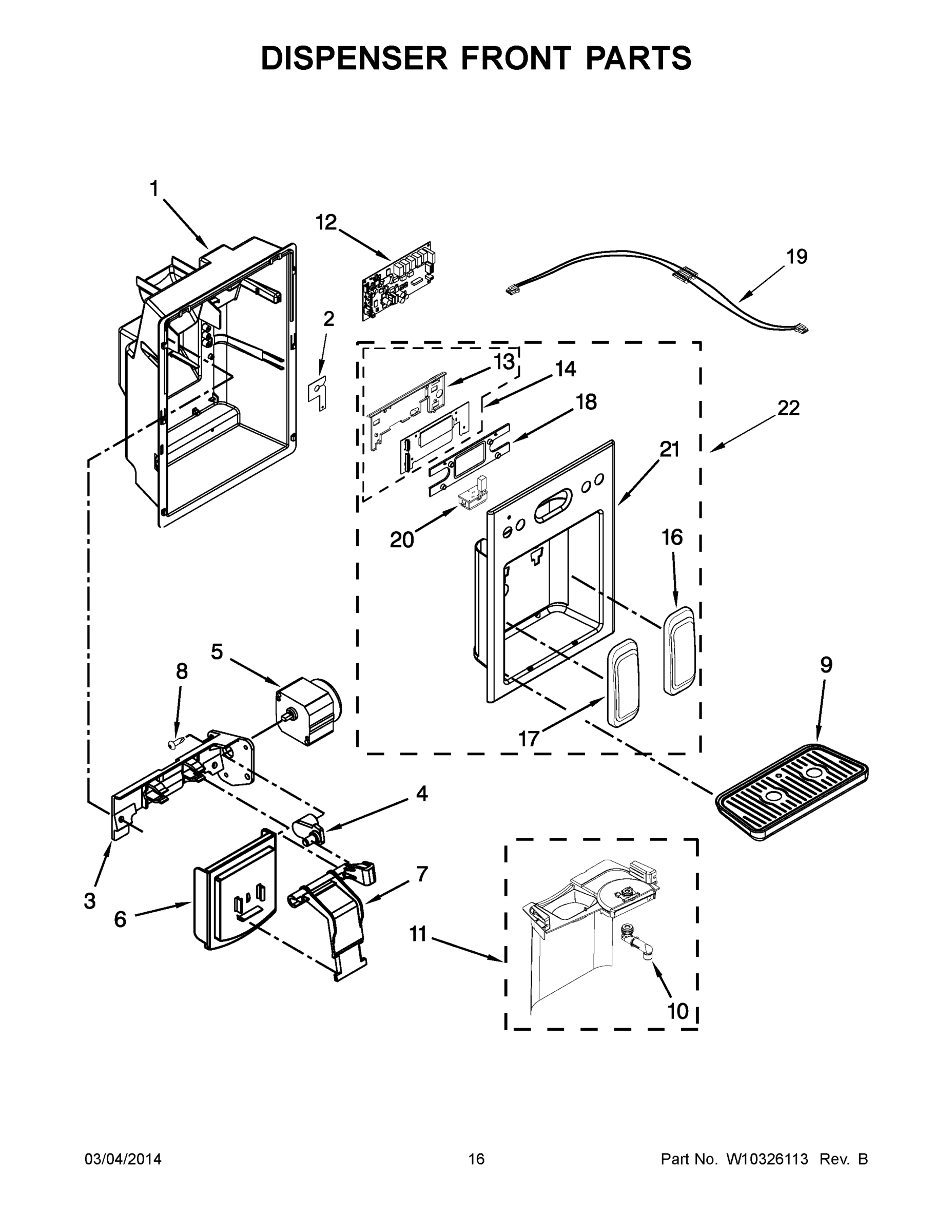 09 - DISPENSER FRONT PARTS