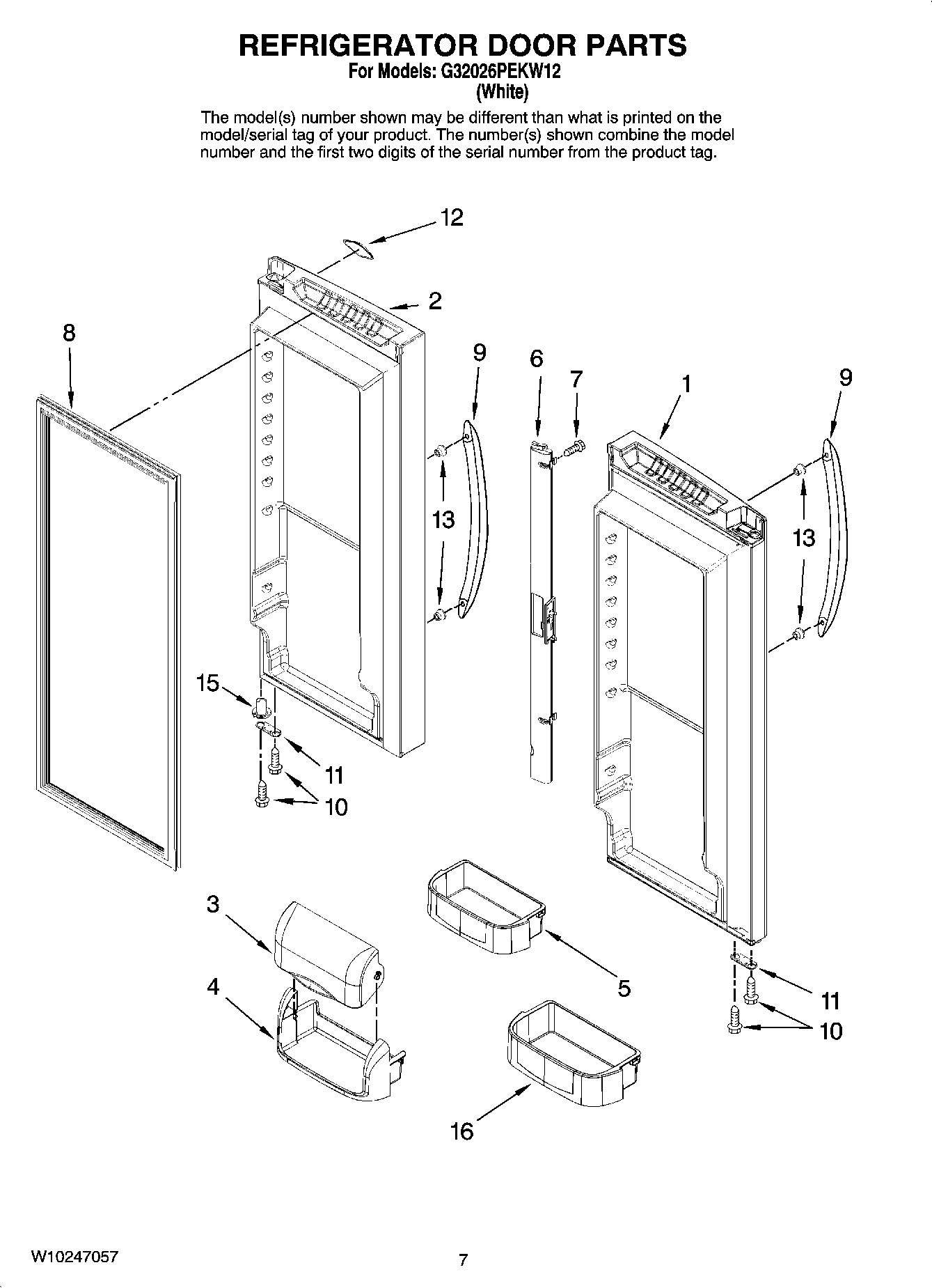 04 - REFRIGERATOR DOOR PARTS