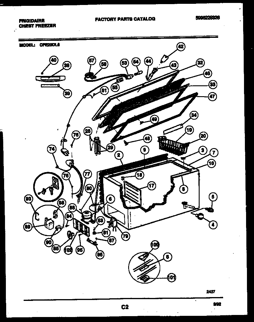 02 - CHEST FREEZER PARTS