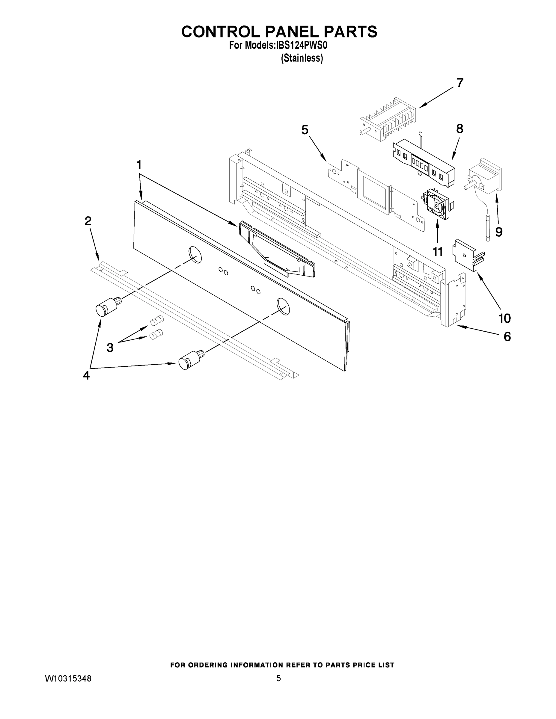 04 - CONTROL PANEL PARTS