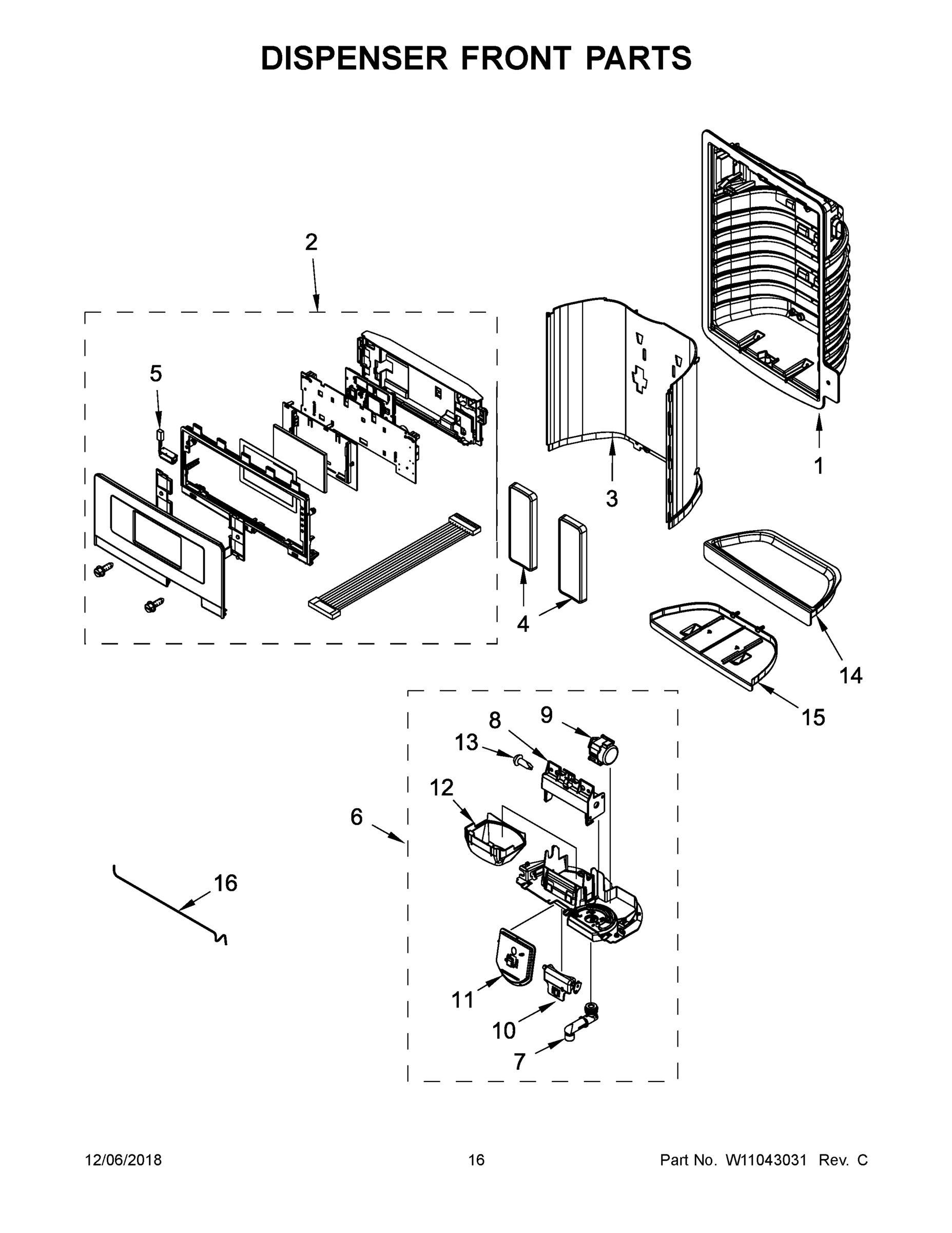 09 - DISPENSER FRONT PARTS