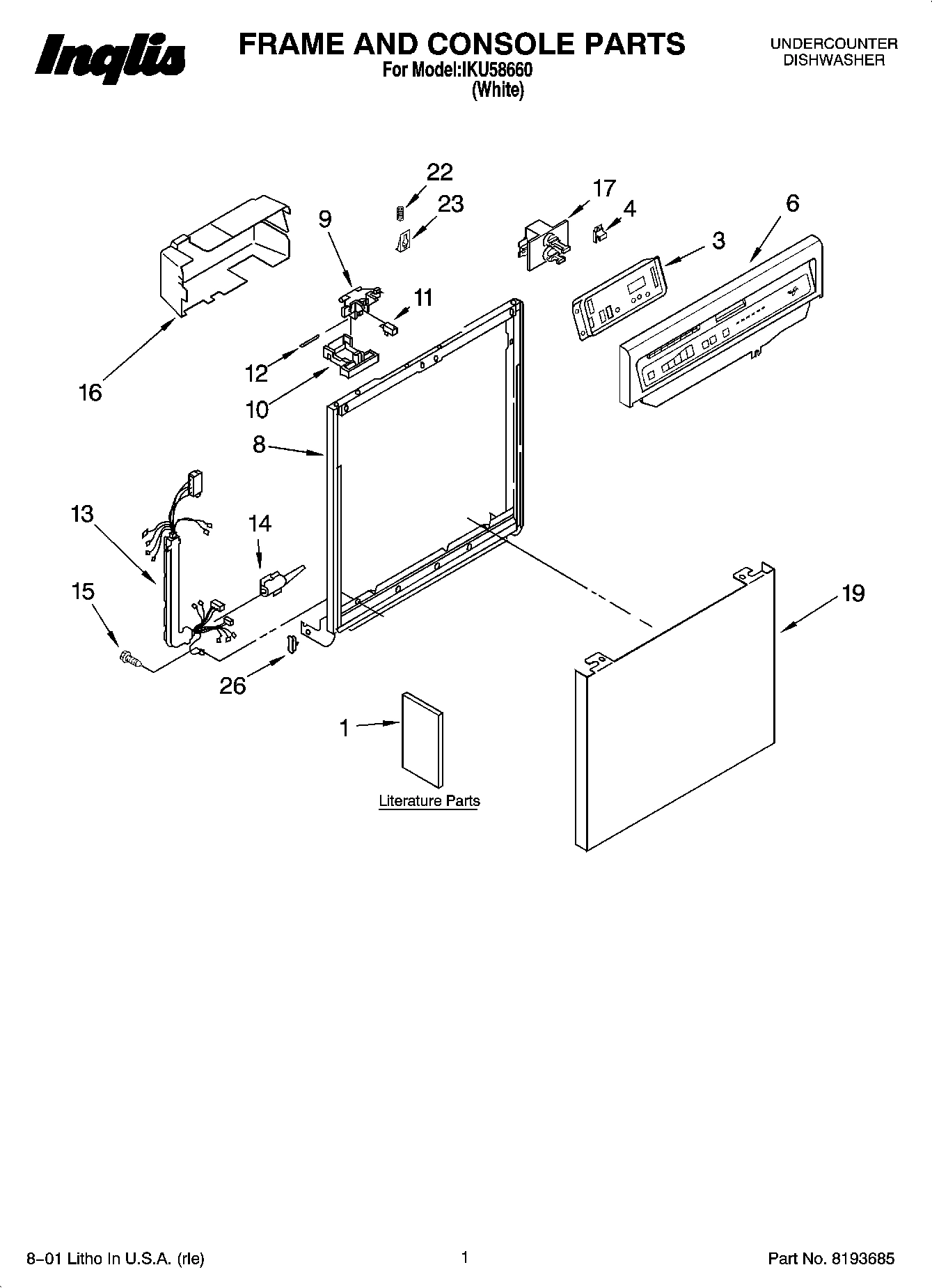 01 - FRAME AND CONSOLE PARTS