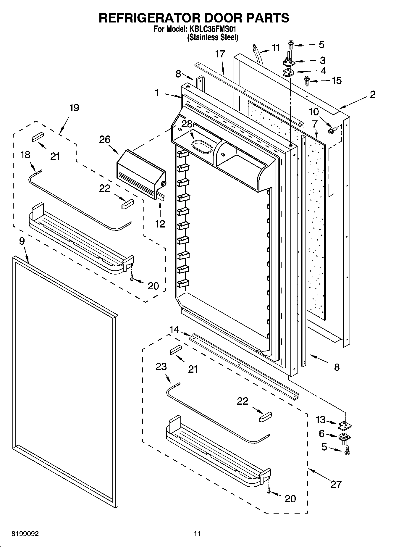 07 - REFRIGERATOR DOOR PARTS