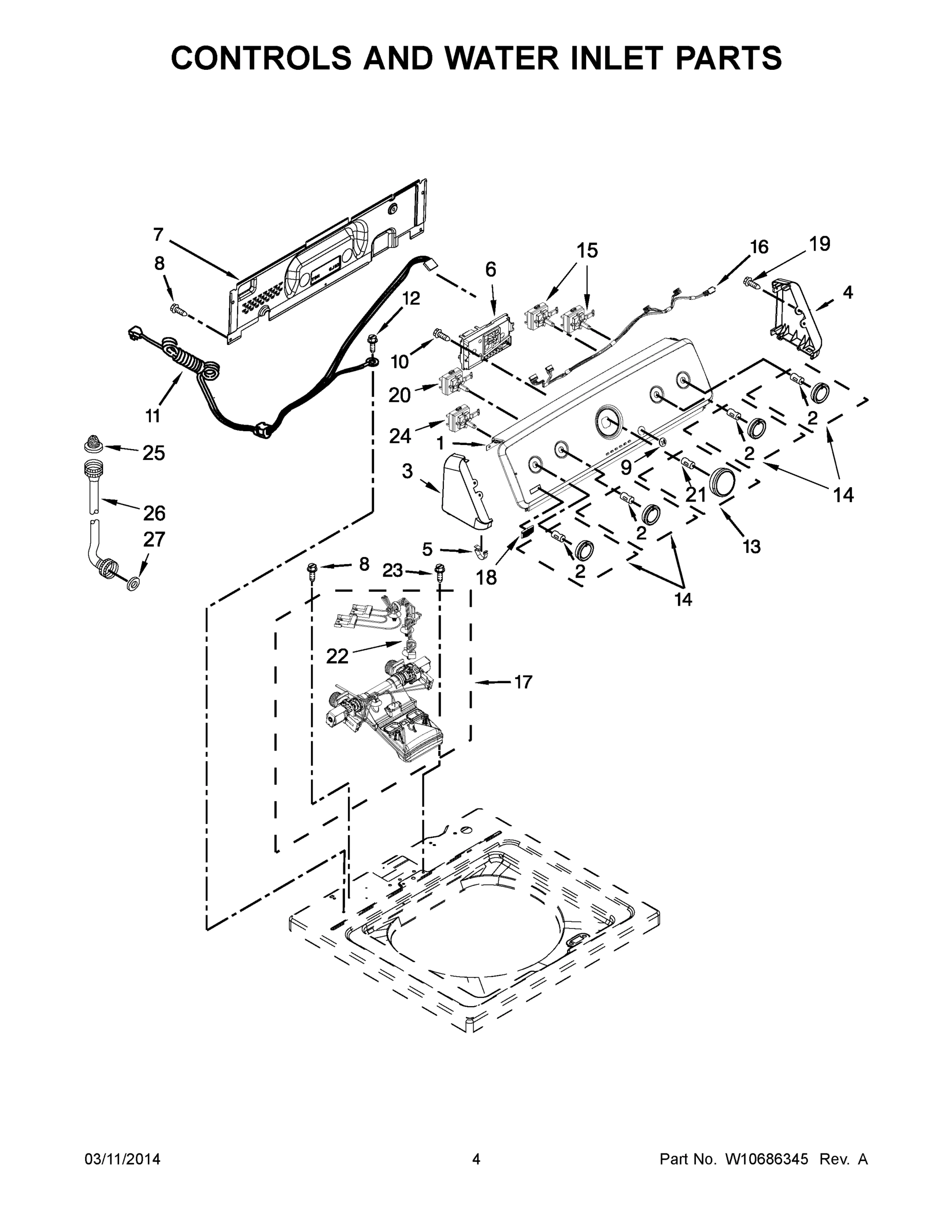 03 - CONTROLS AND WATER INLET PARTS