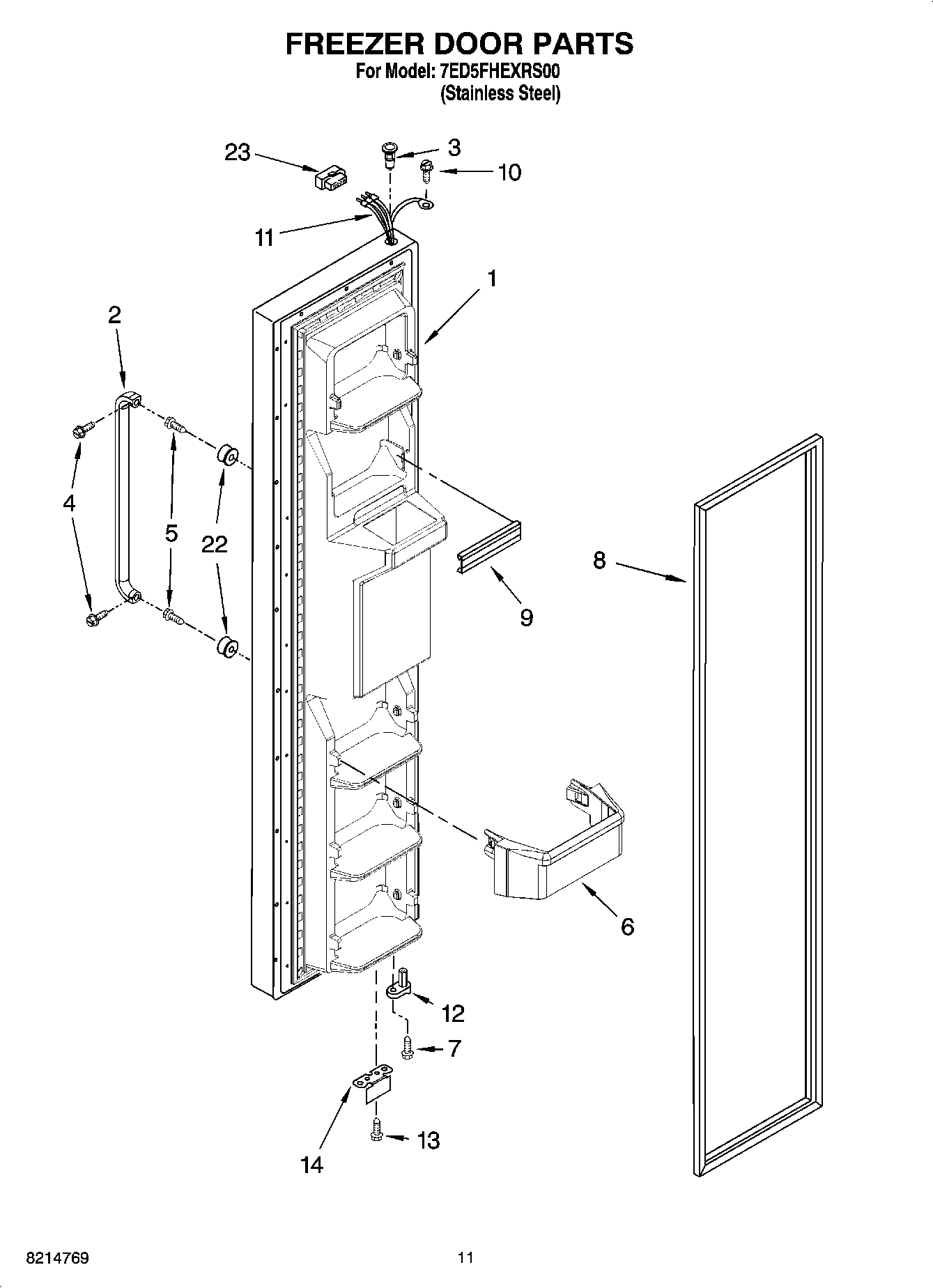 07 - FREEZER DOOR PARTS