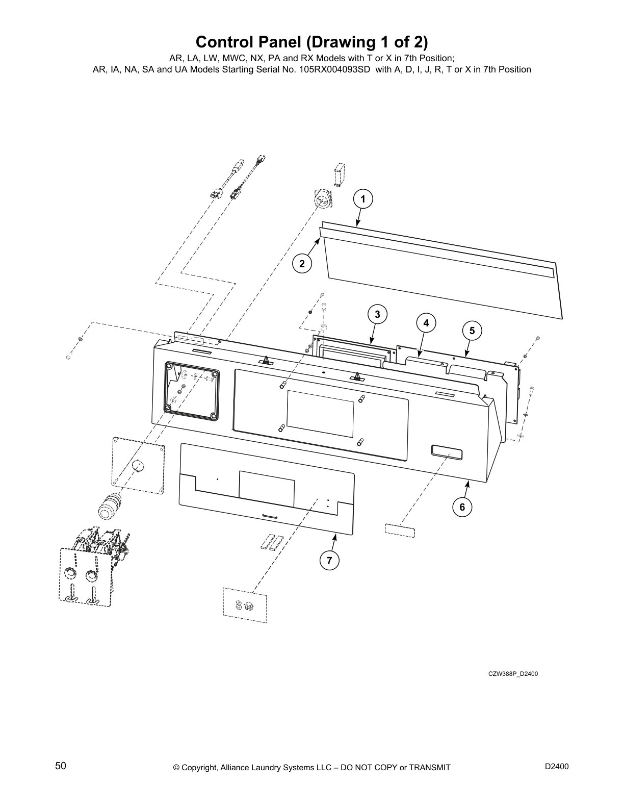 Control Panel (Drawing 1 of 2)