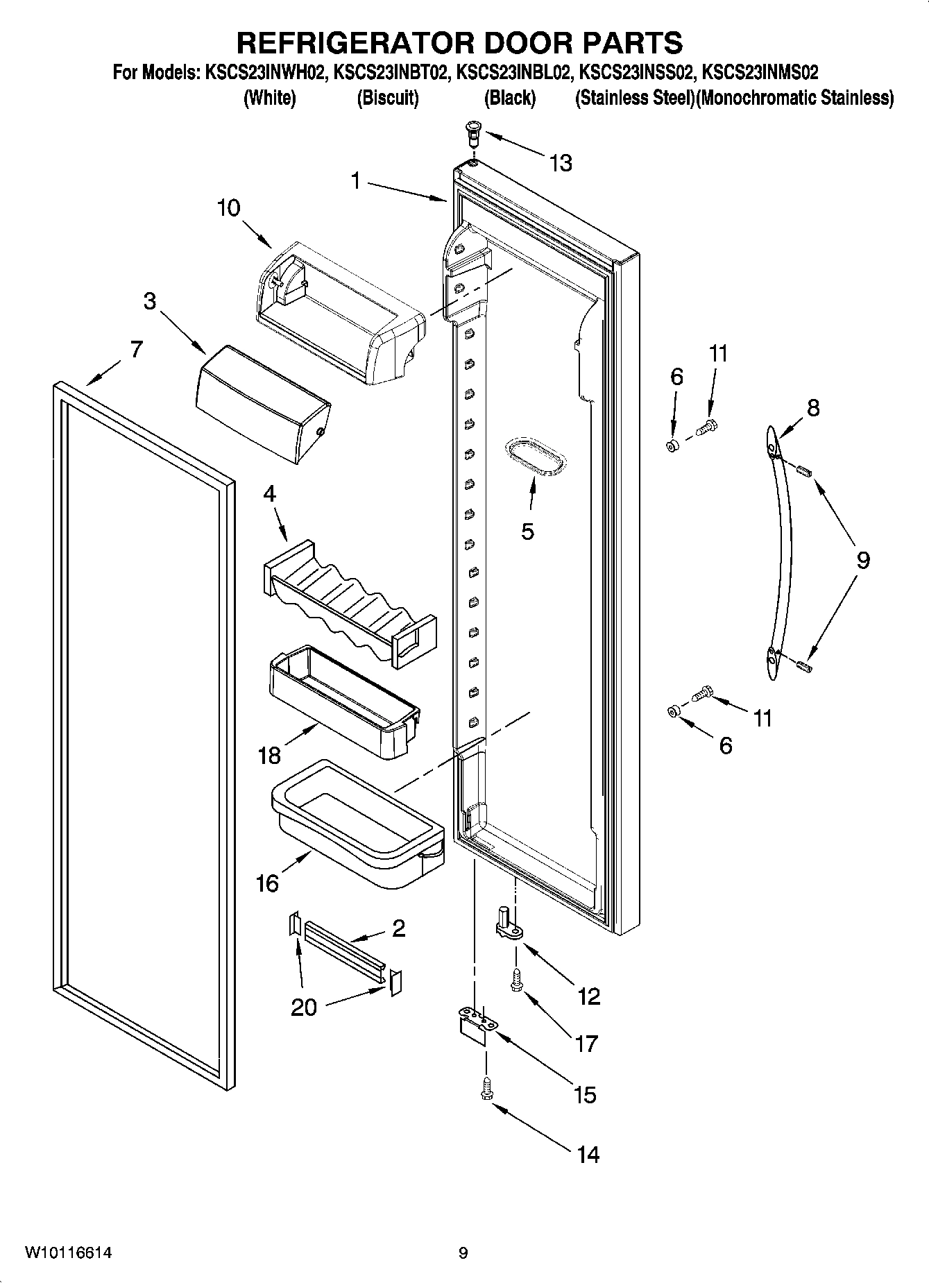 06 - REFRIGERATOR DOOR PARTS