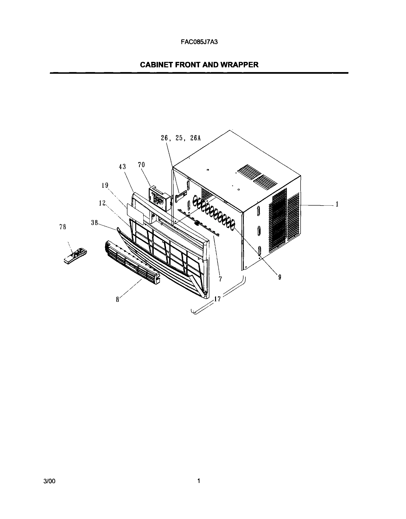 03 - CABINET FRONT AND WRAPPER