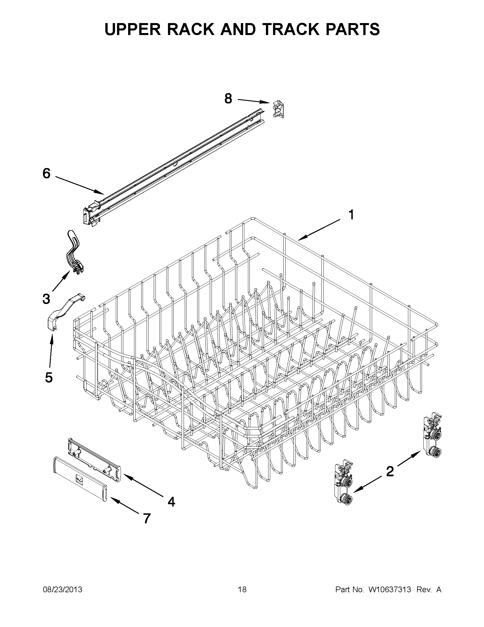 10 - UPPER RACK AND TRACK PARTS