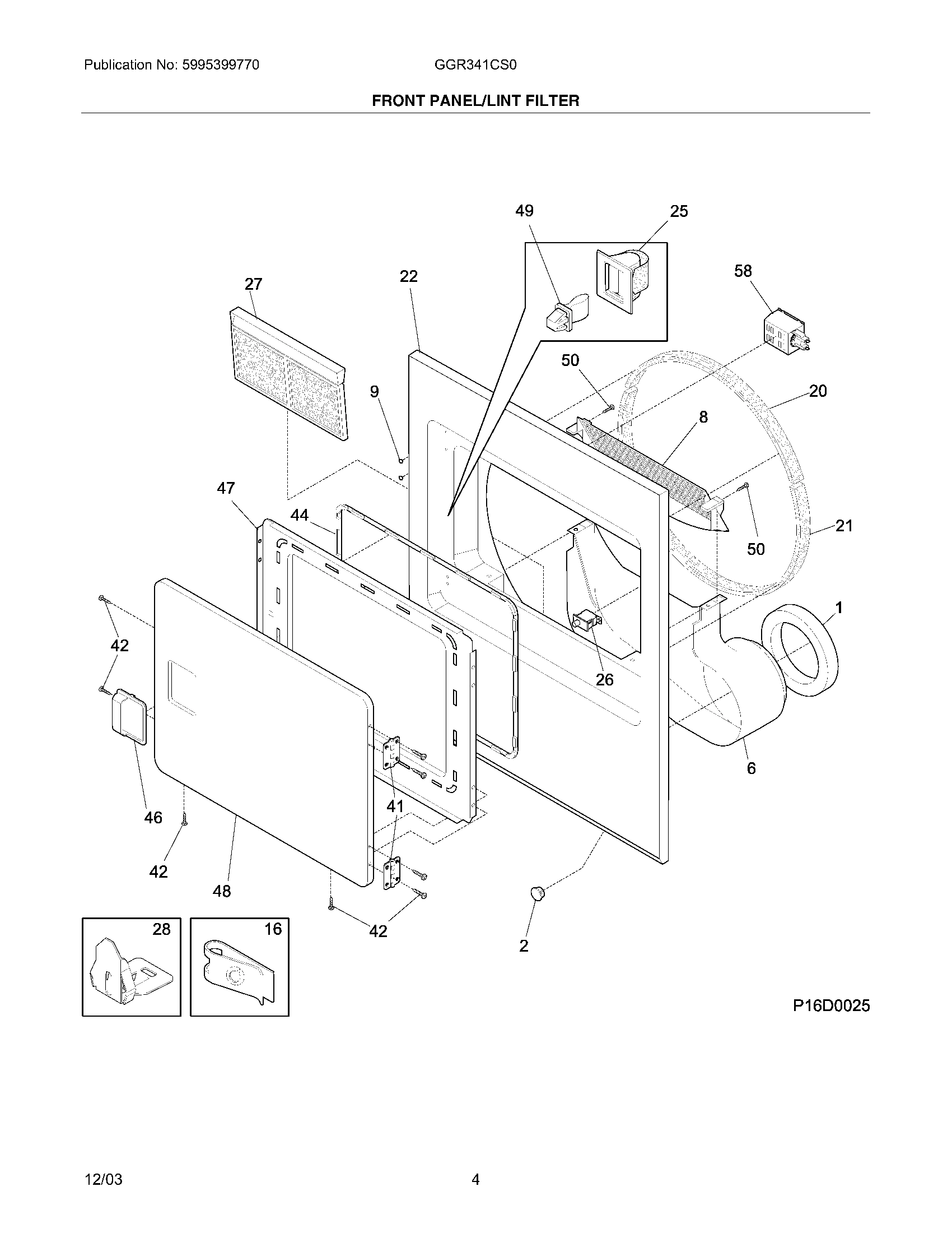 05 - FRONT PANEL/LINT FILTER