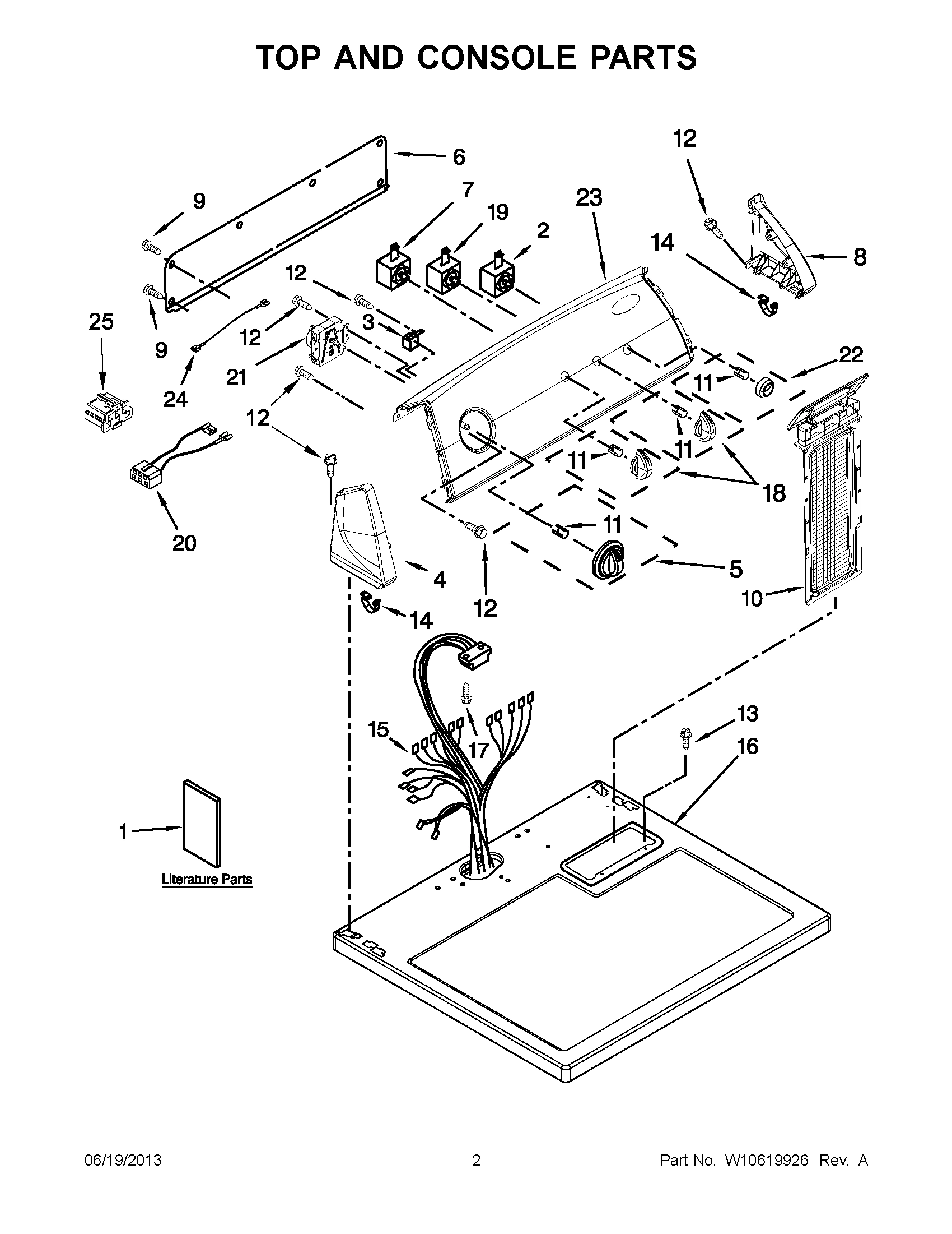 01 - TOP AND CONSOLE PARTS
