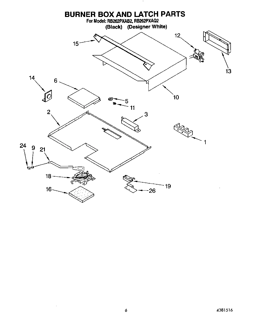 04 - BURNER BOX AND LATCH