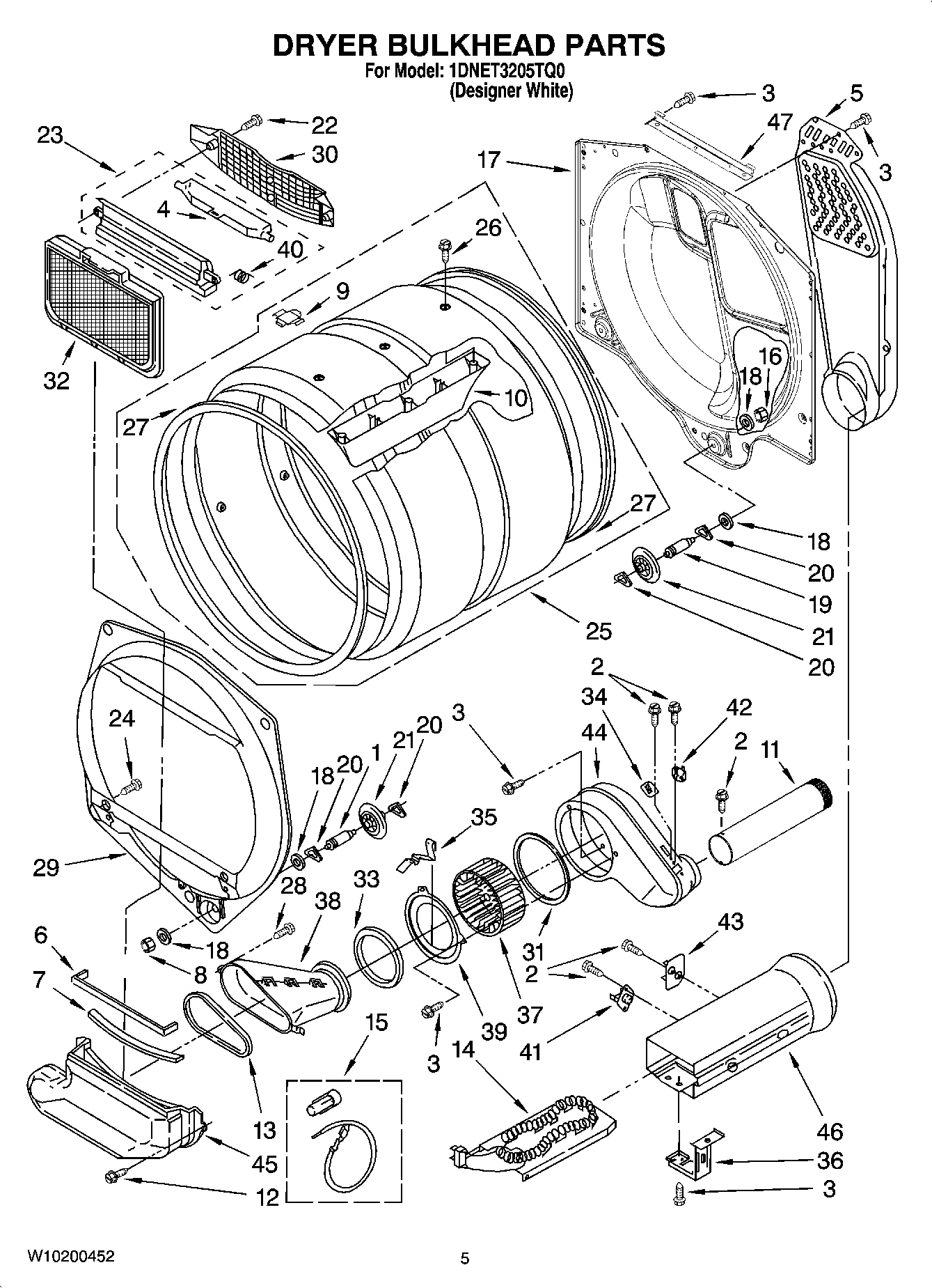 04 - DRYER BULKHEAD PARTS