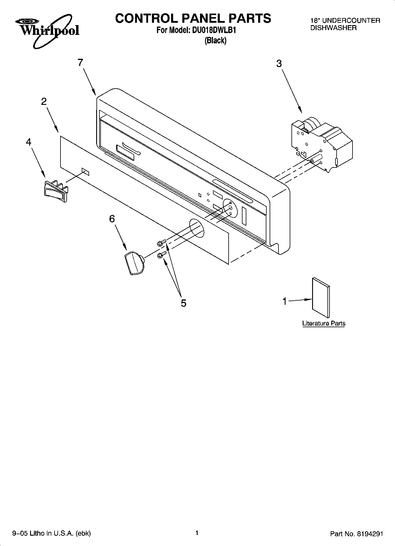 01 - CONTROL PANEL PARTS