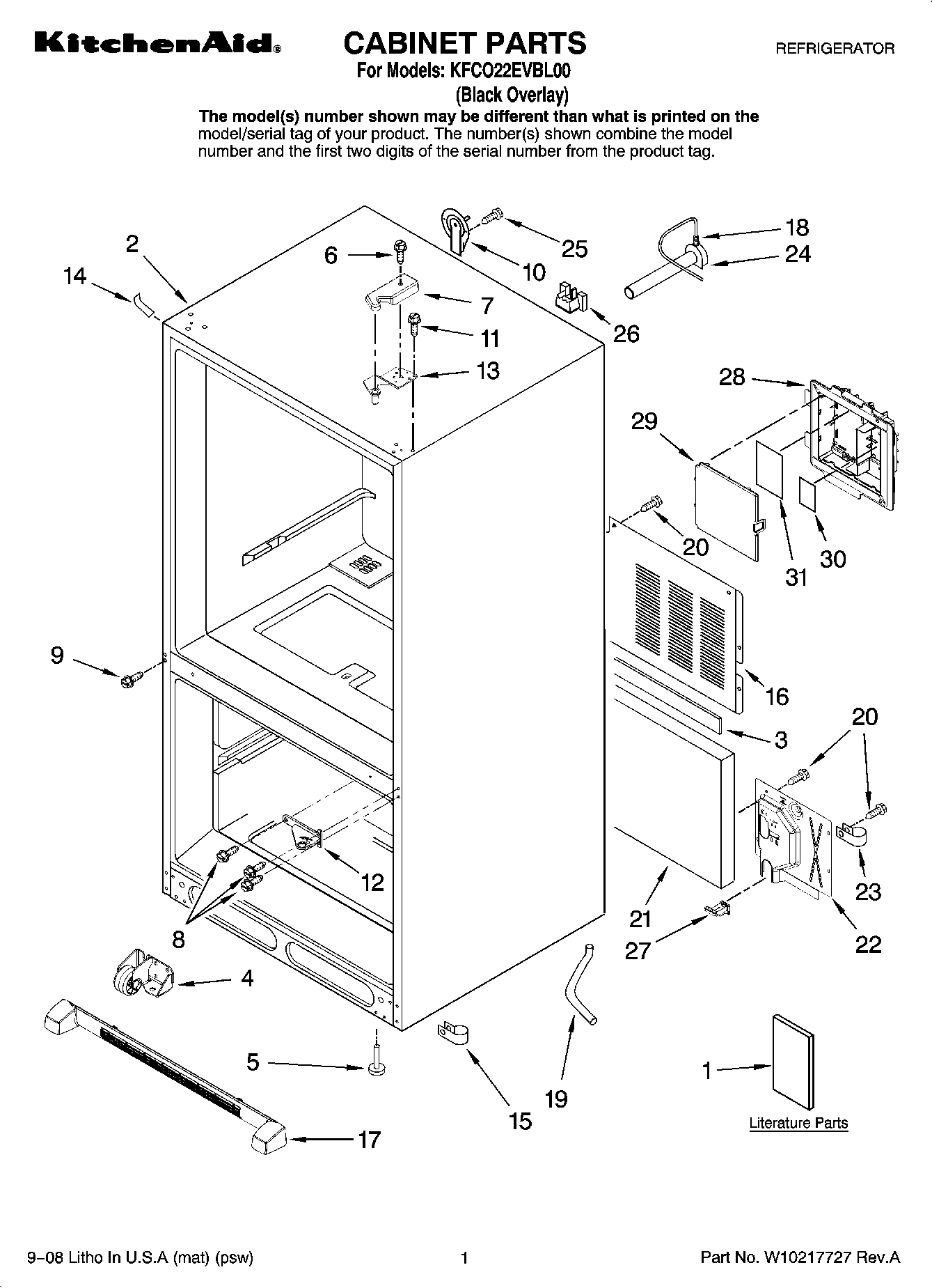 01 - CABINET PARTS