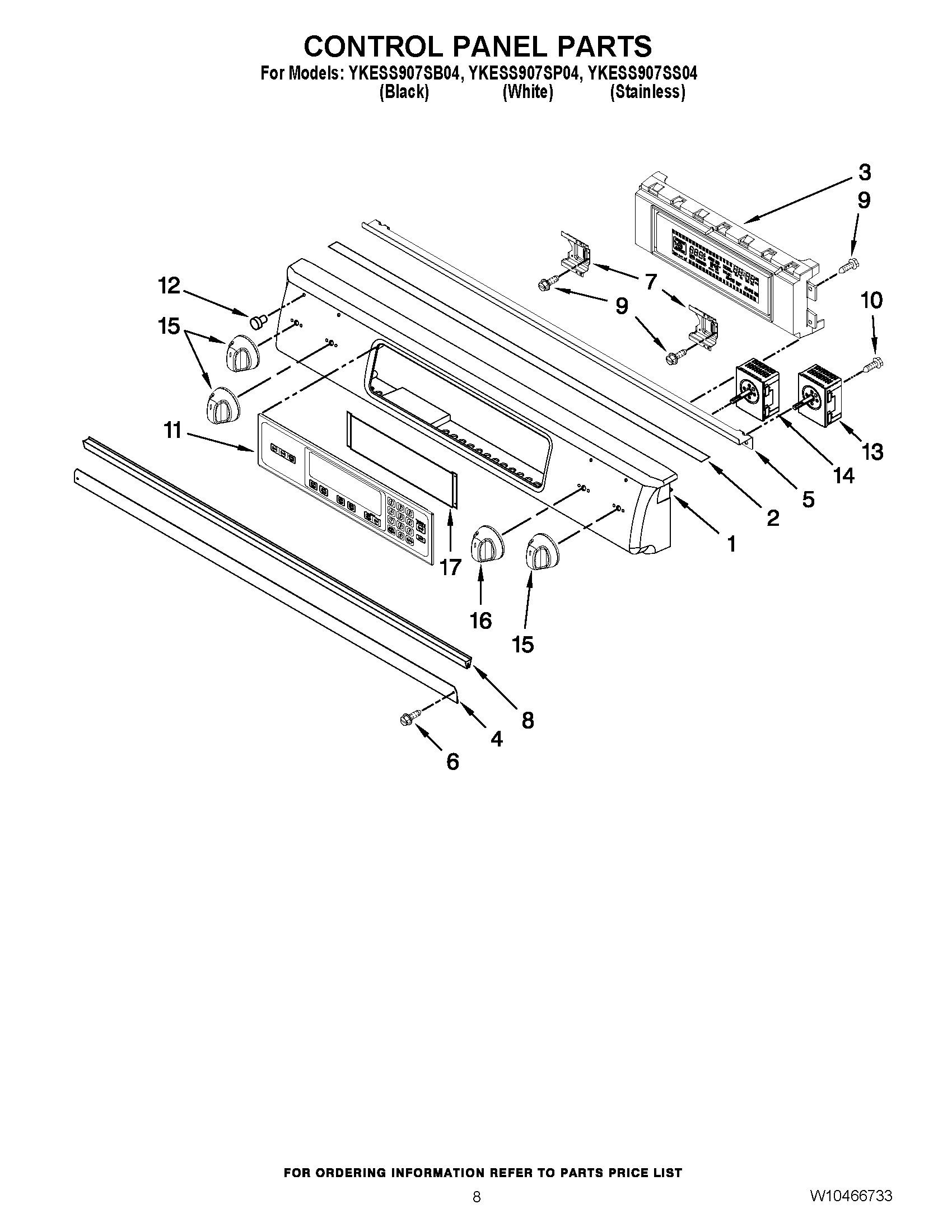 05 - CONTROL PANEL PARTS