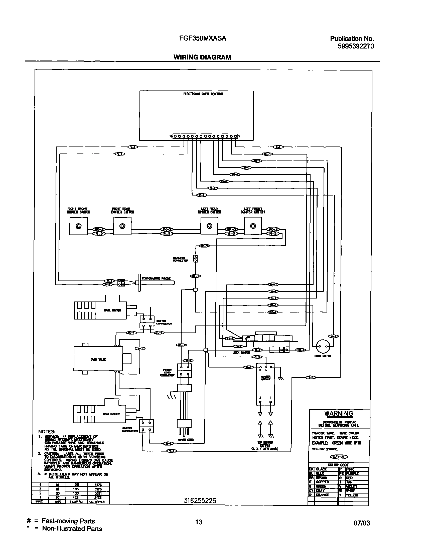 13 - WIRING DIAGRAM