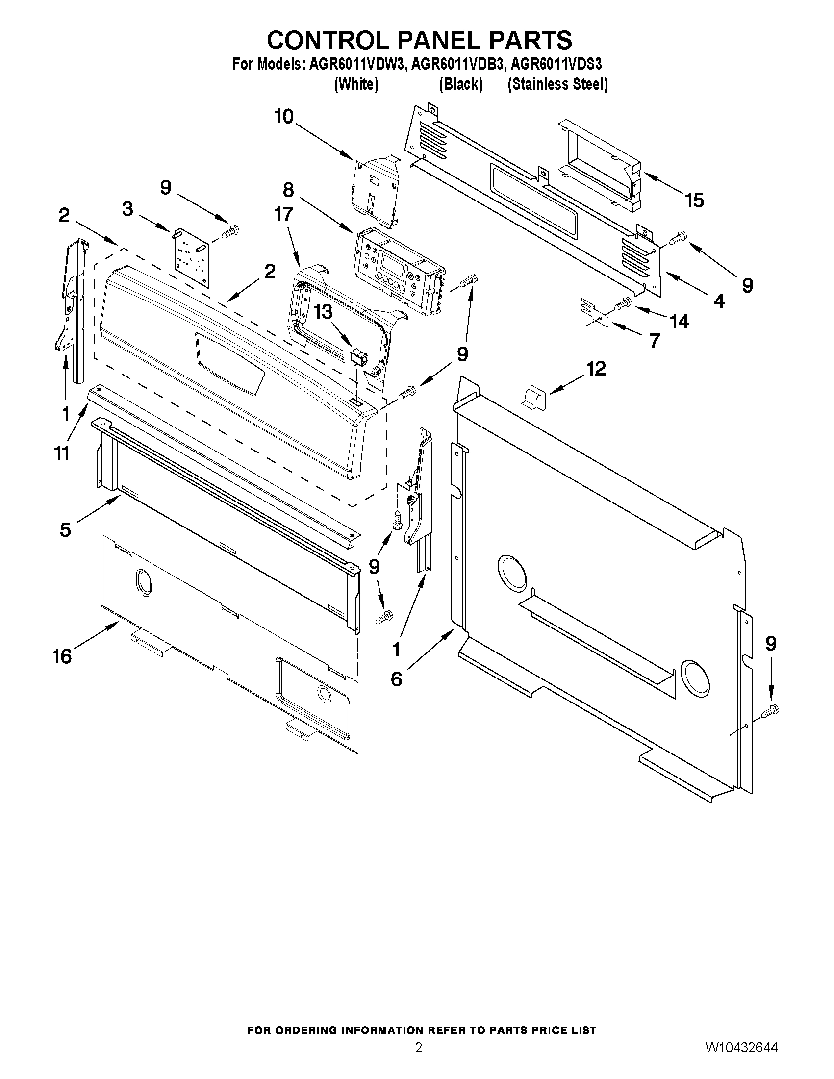 02 - CONTROL PANEL PARTS