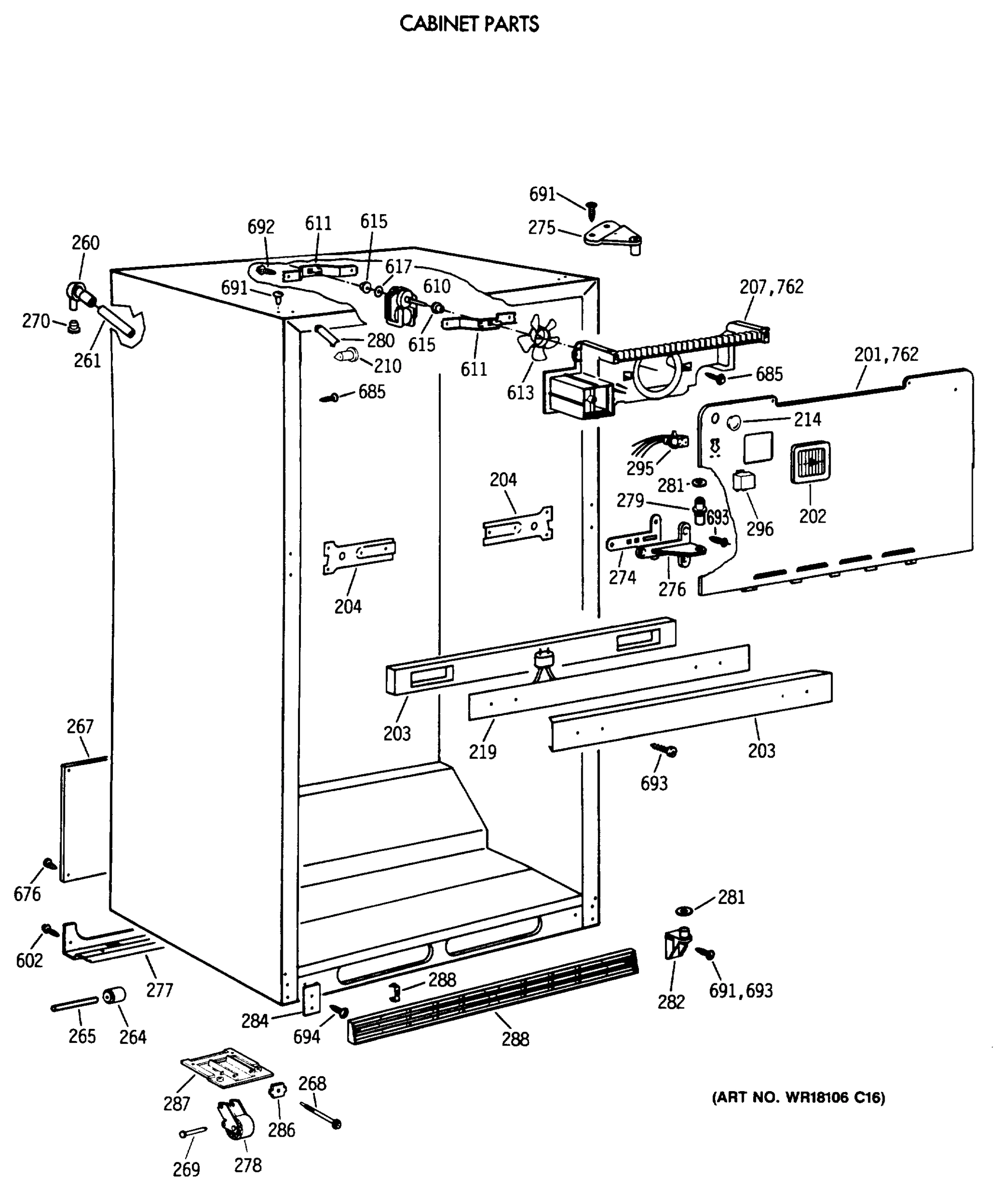 CABINET PARTS