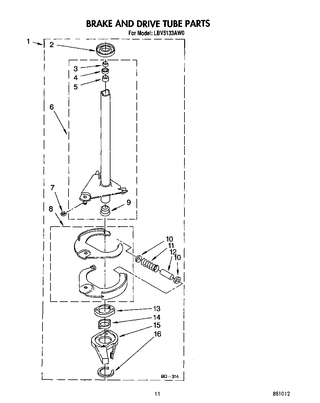 09 - BRAKE AND DRIVE TUBE
