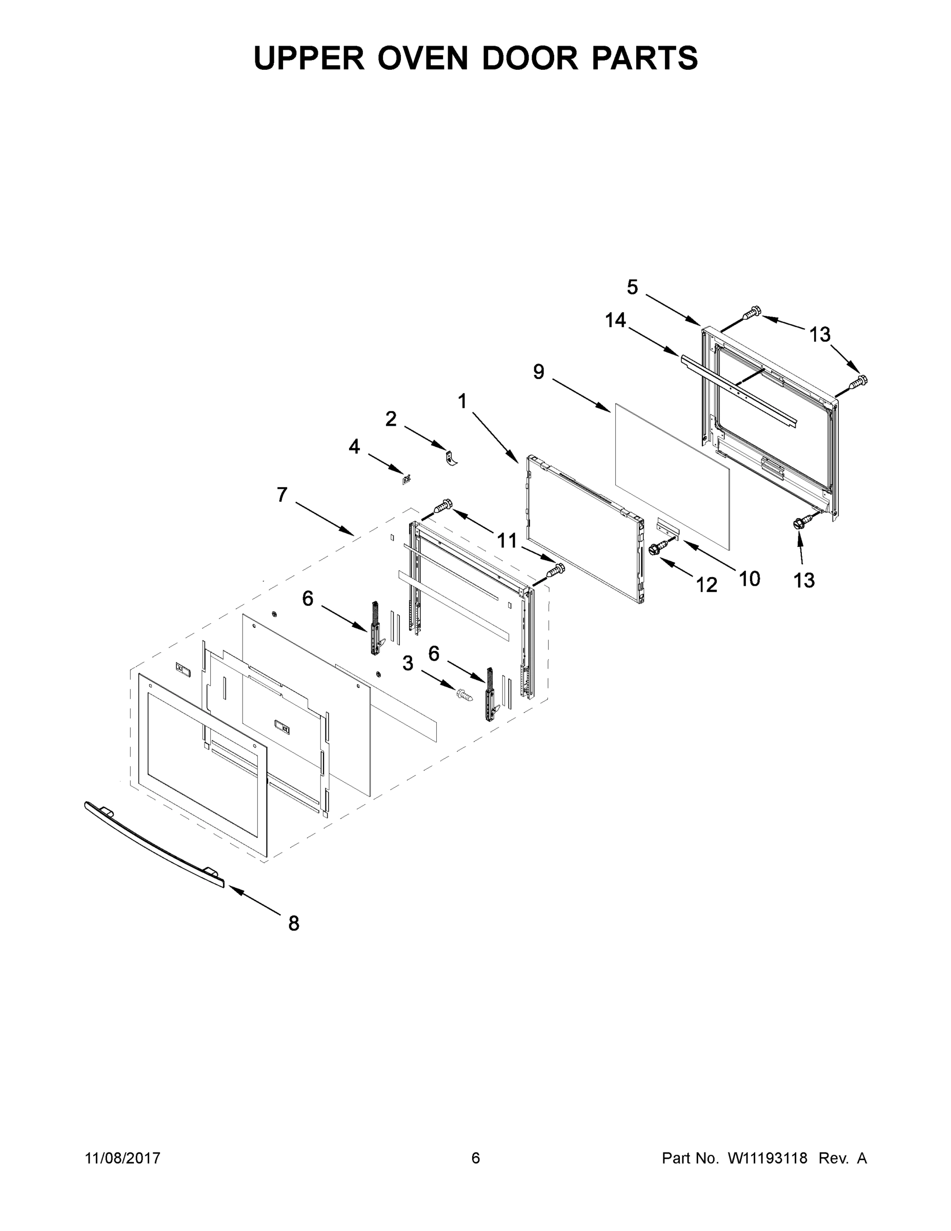 04 - UPPER OVEN DOOR PARTS