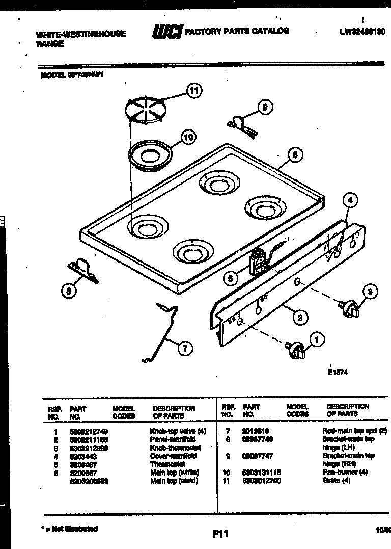 03 - COOKTOP PARTS