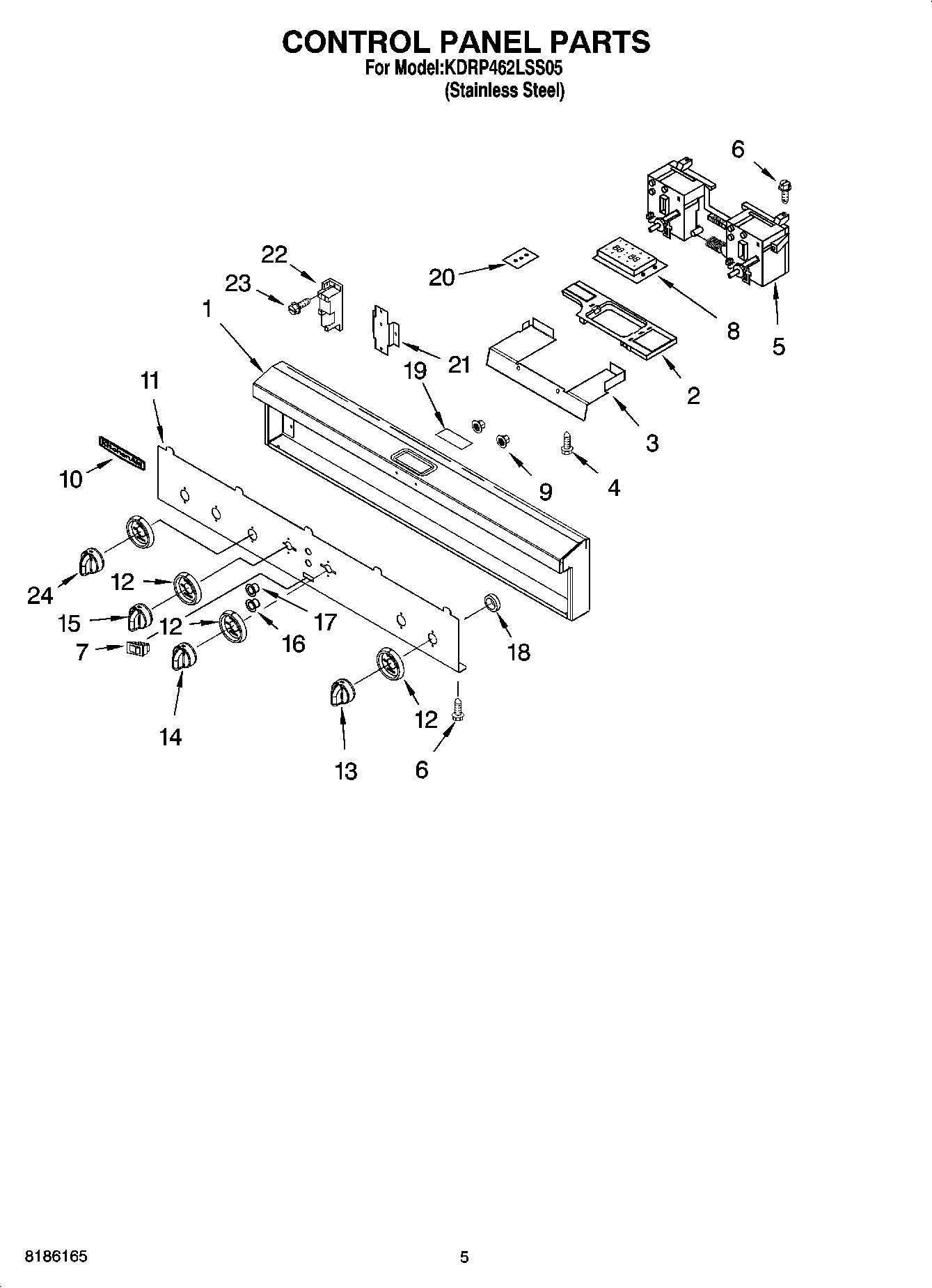 04 - CONTROL PANEL PARTS