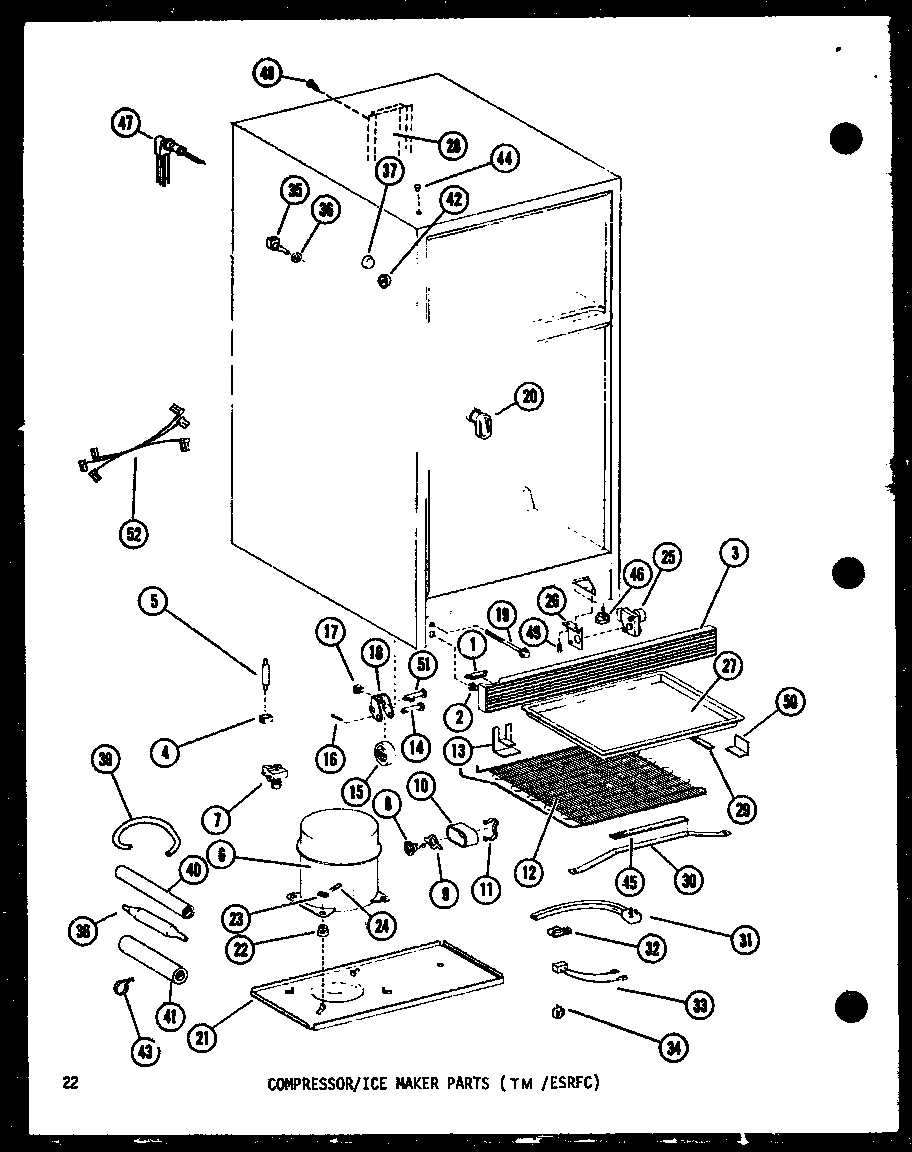 01 - COMPRESSOR/ICE MAKER PARTS (TM/ESRFC)