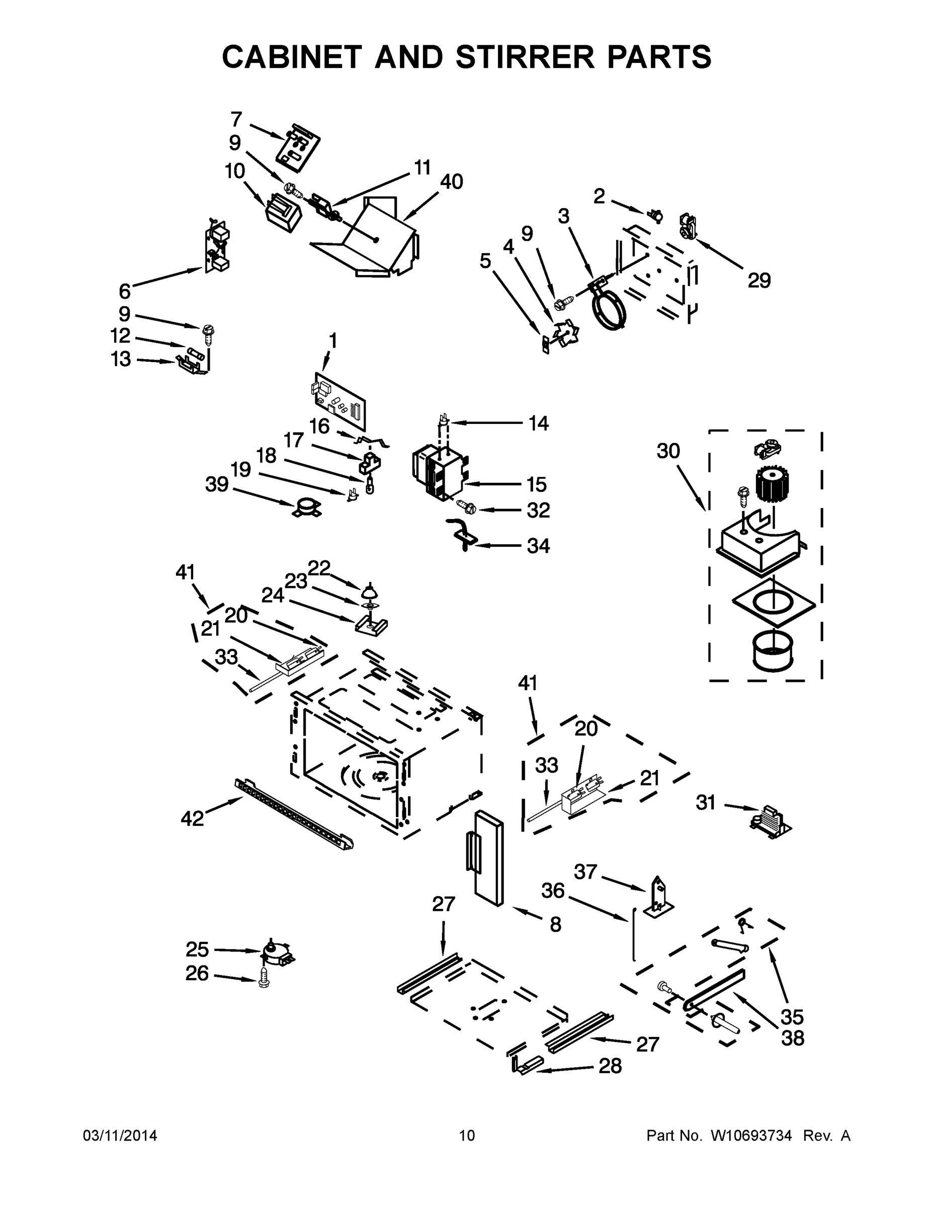 06 - CABINET AND STIRRER PARTS