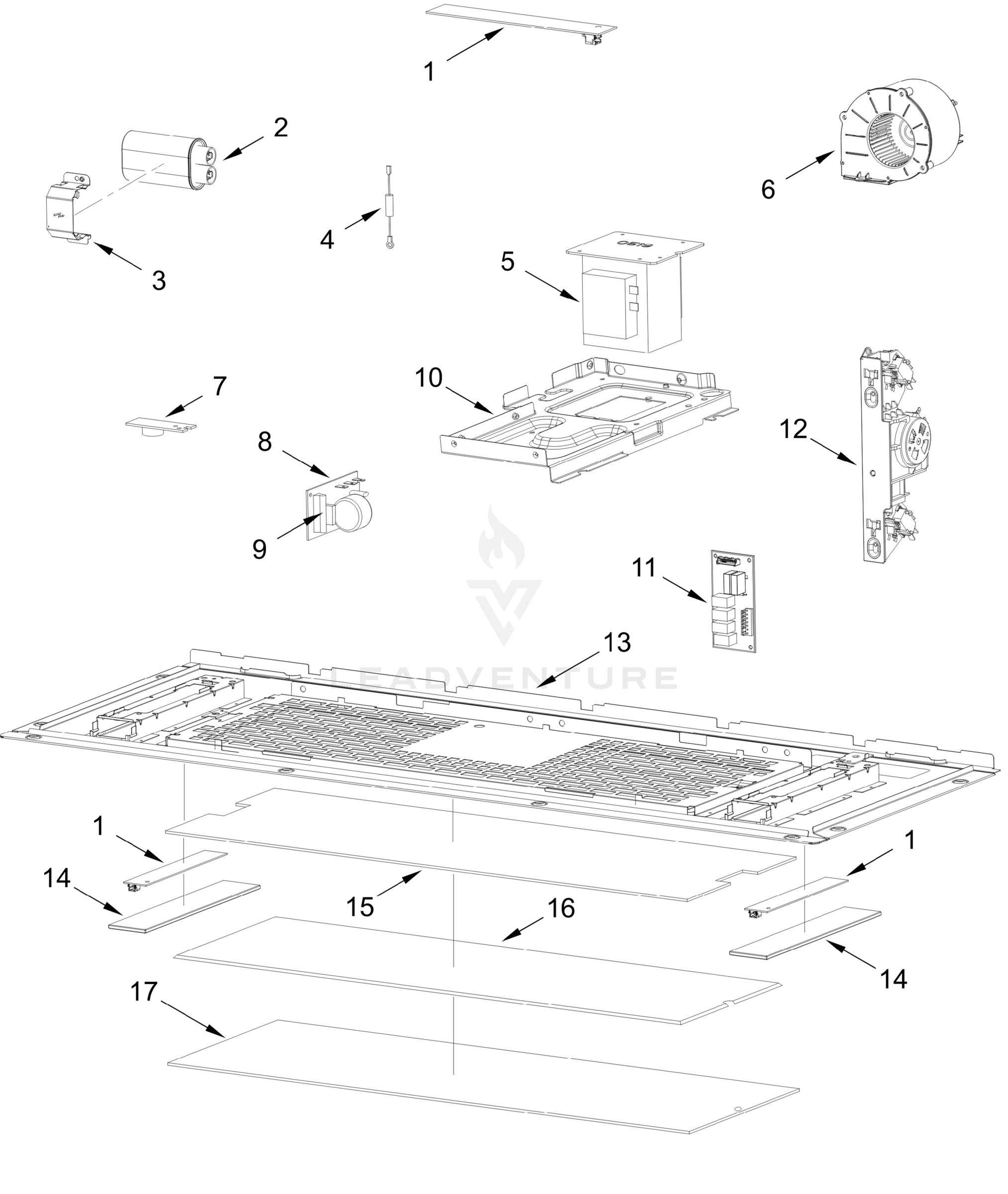 INTERIOR AND VENTILATION PARTS