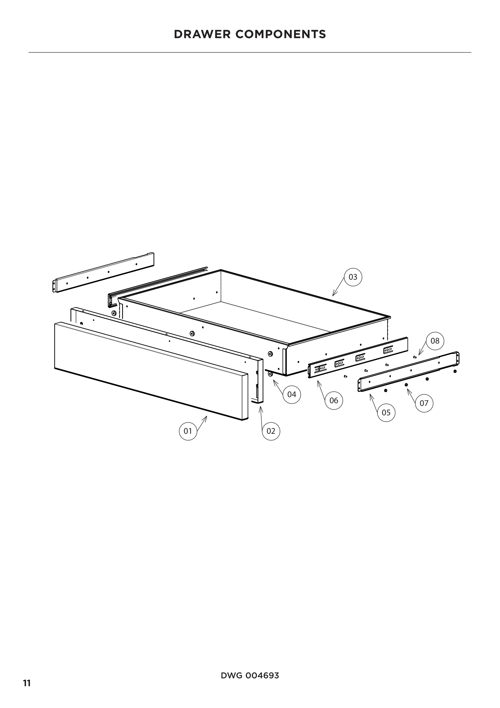 DRAWER COMPONENTS