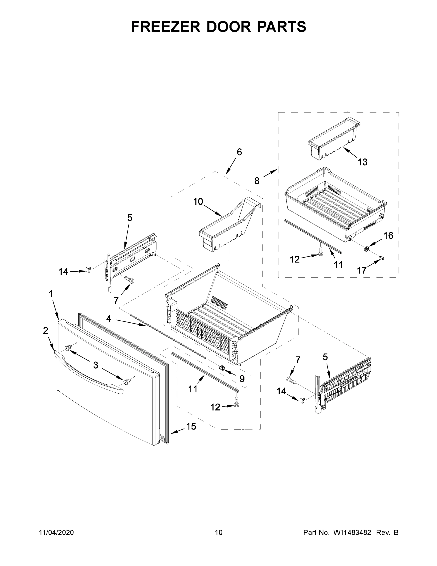 06 - FREEZER DOOR PARTS