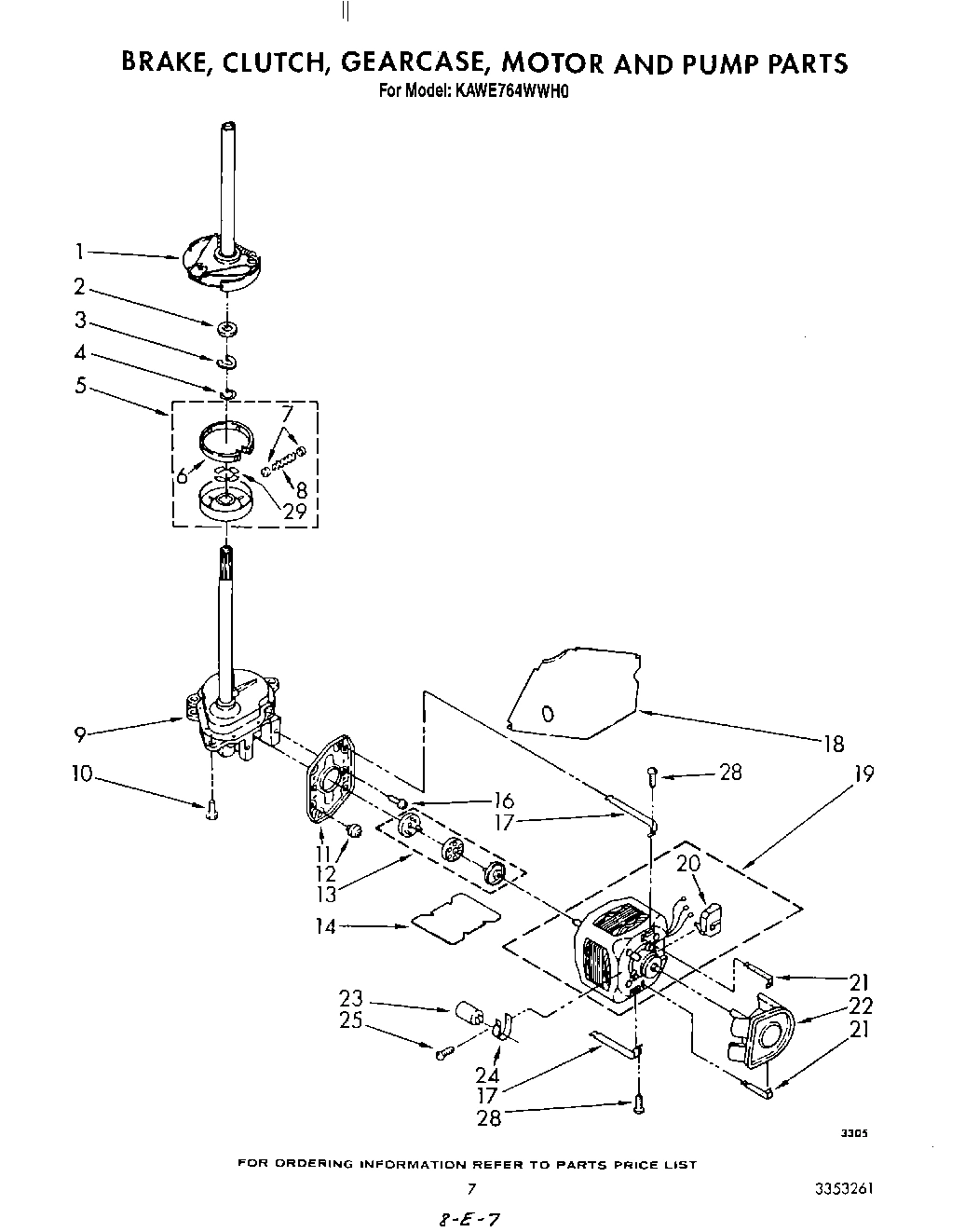 05 - BRAKE, CLUTCH, GEARCASE, MOTOR & PUMP