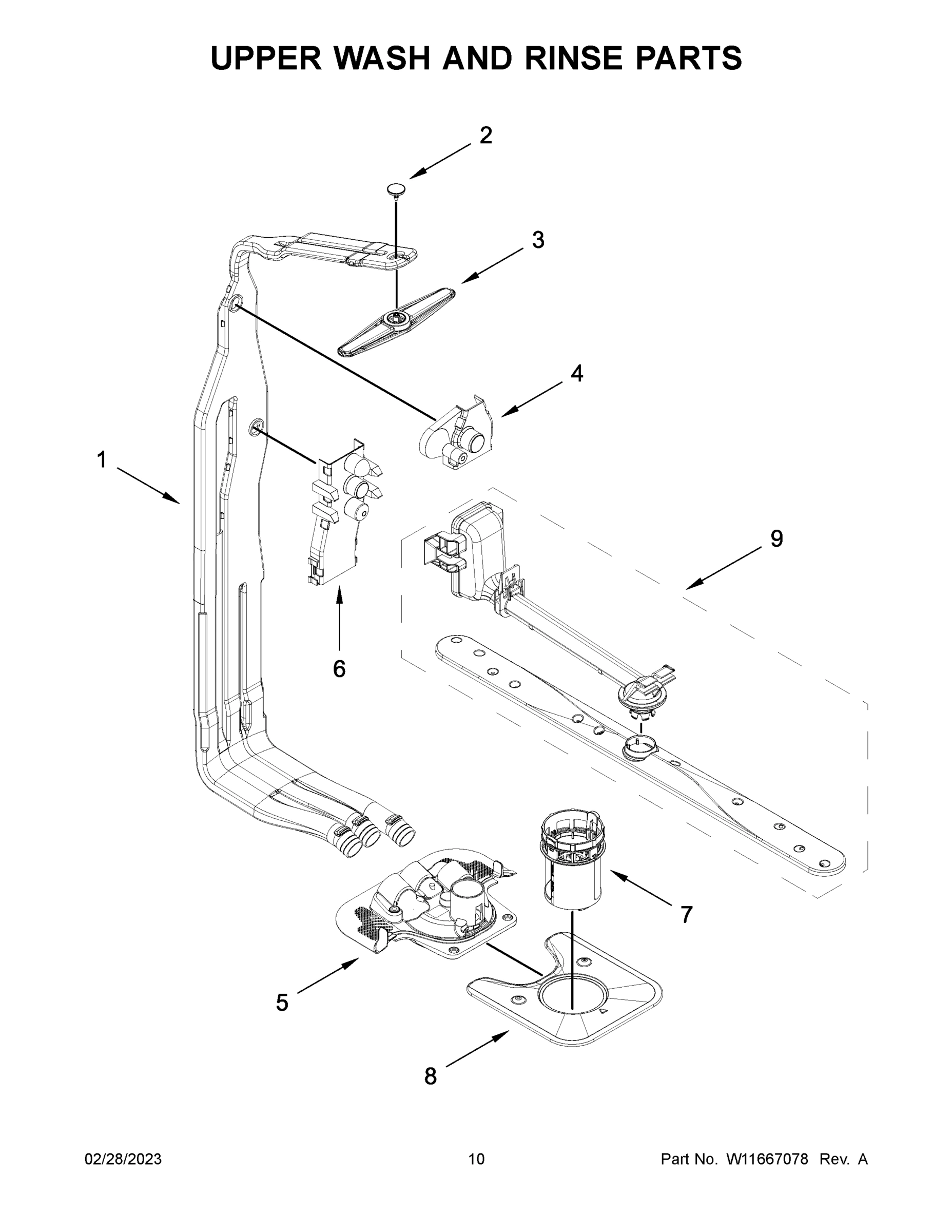 06 - UPPER WASH AND RINSE PARTS