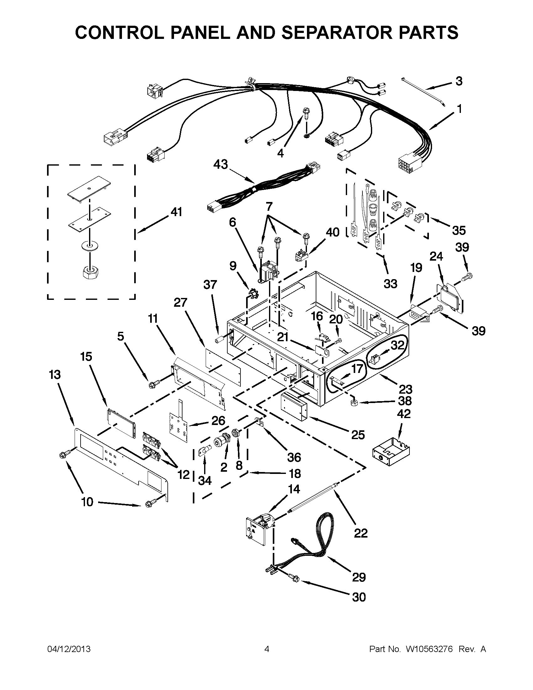 02 - CONTROL PANEL AND SEPARATOR PARTS